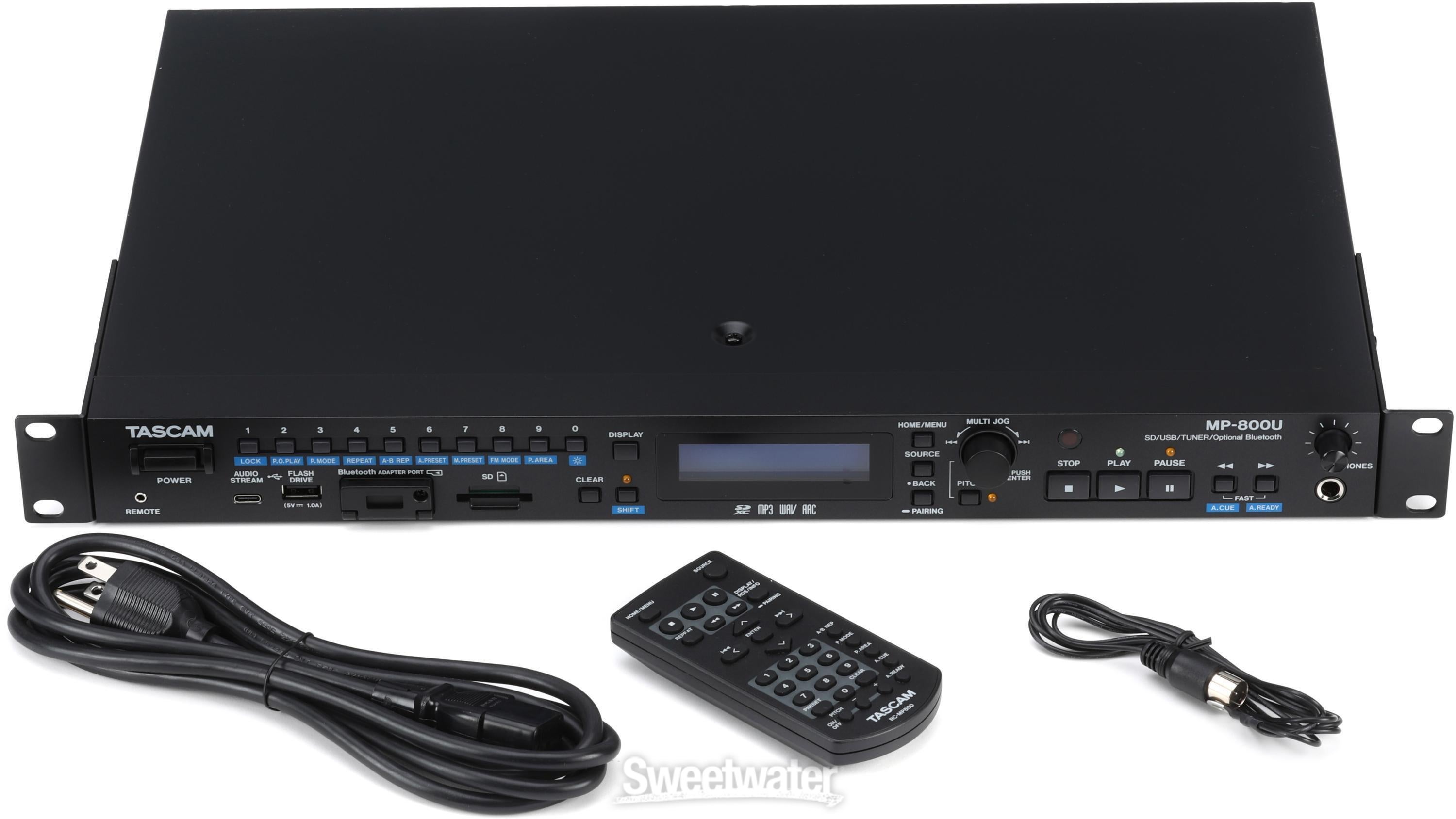 TASCAM MP-800U SD/USB Audio Player | Sweetwater
