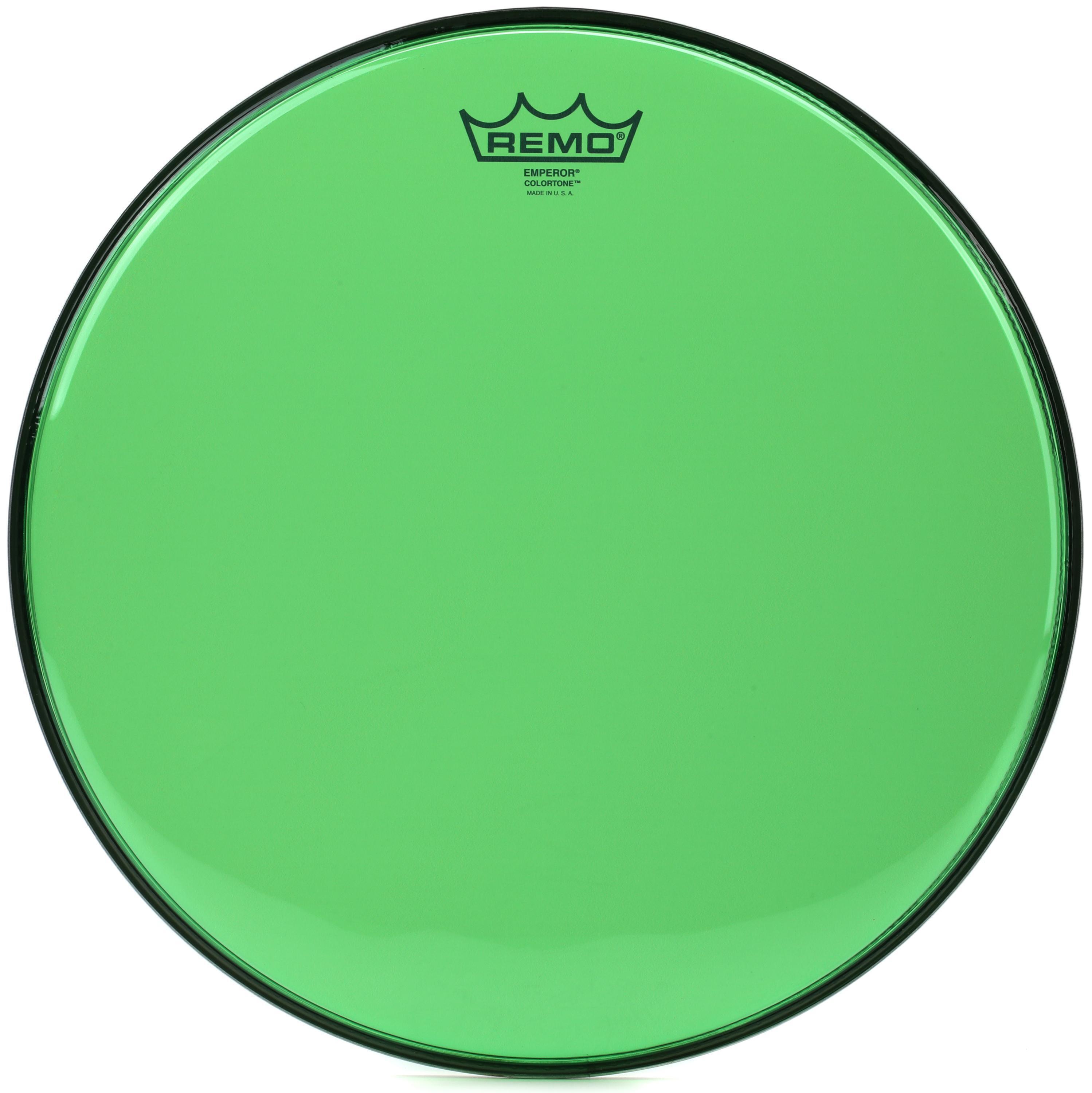 Photo of Remo Emperor Colortone Green Drumhead - 14 inch