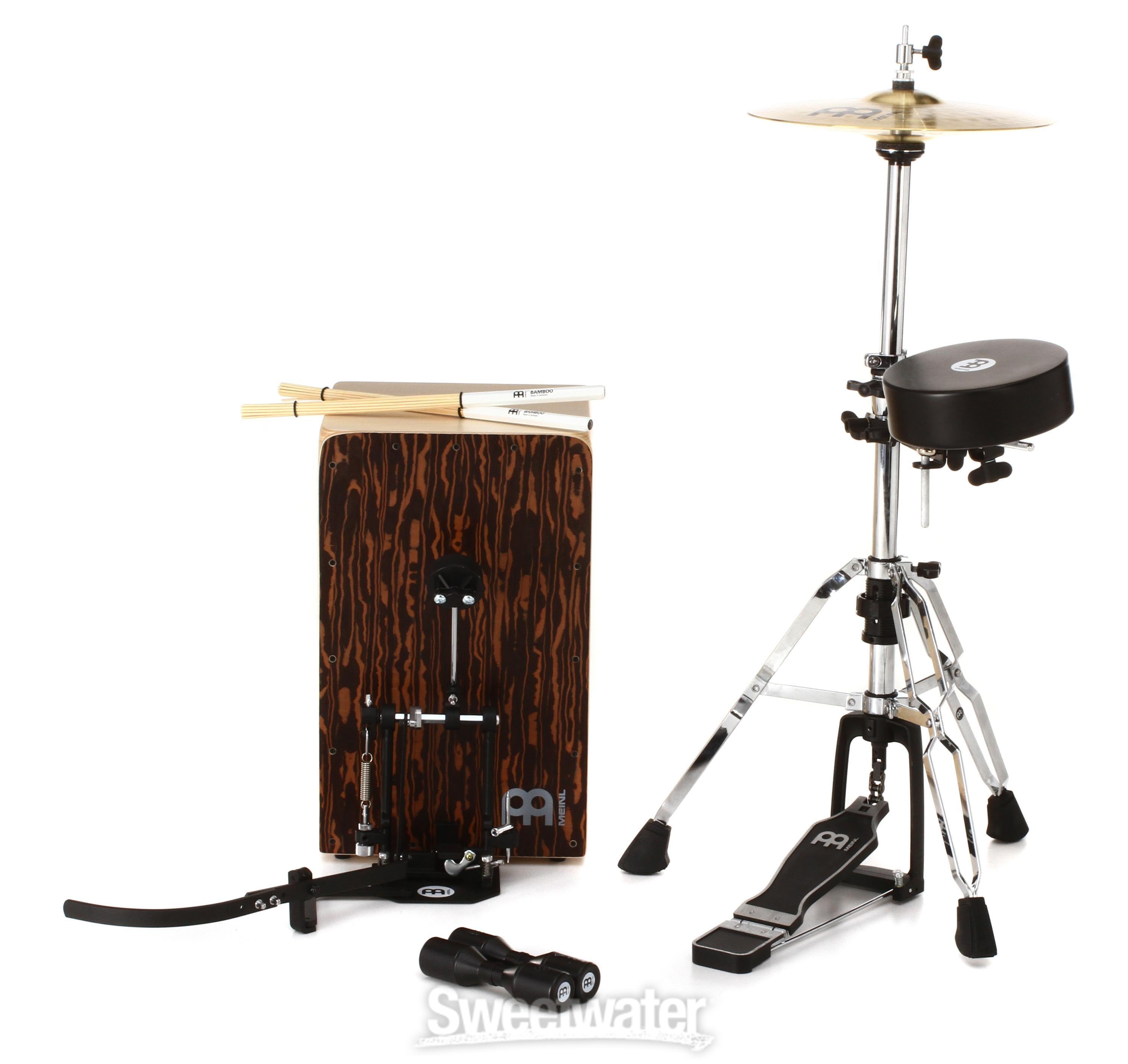 Meinl cajon drum set on sale with cymbals and hardware