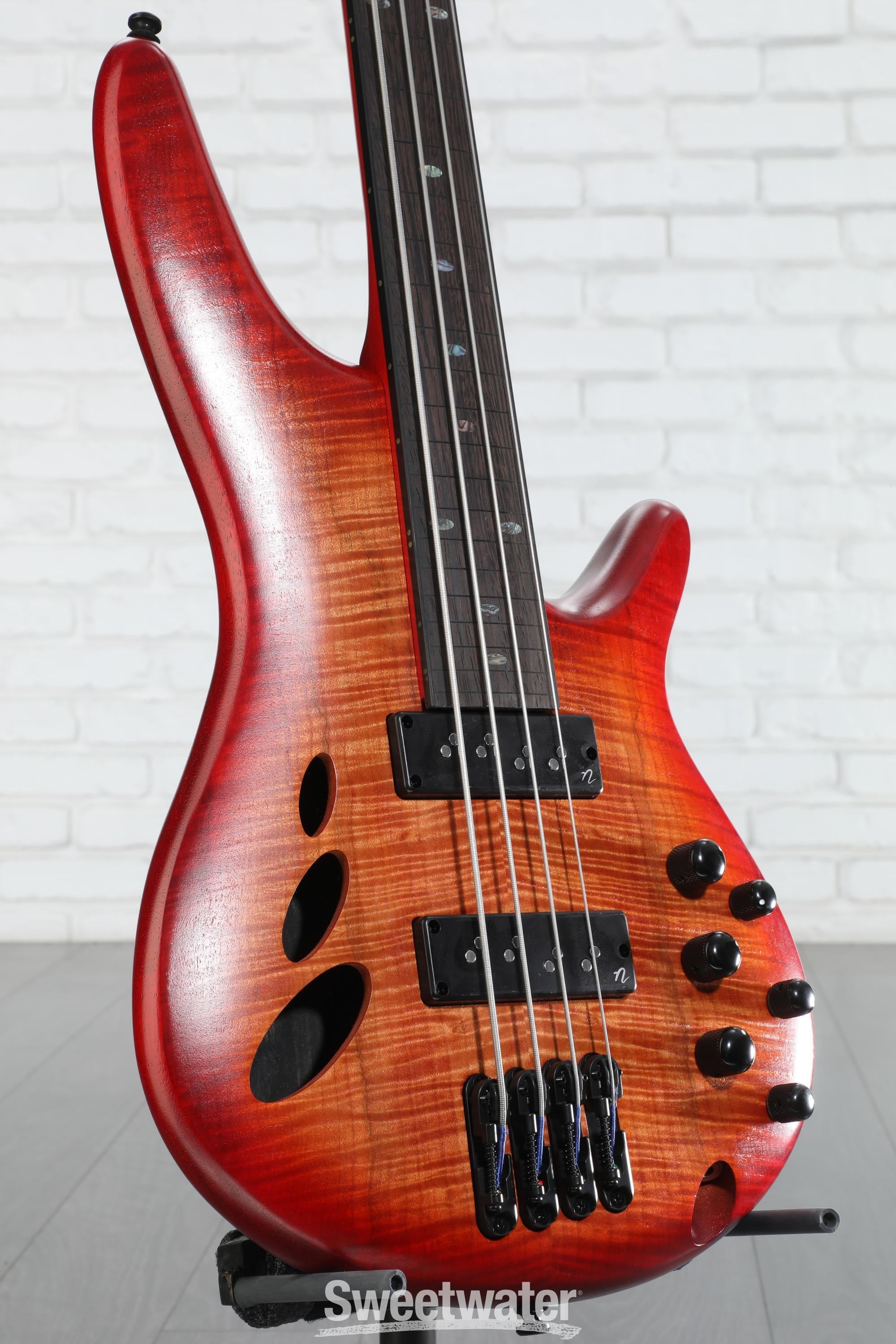 Ibanez SRD900 Bass Workshop Fretless Electric Bass Guitar - Brown
