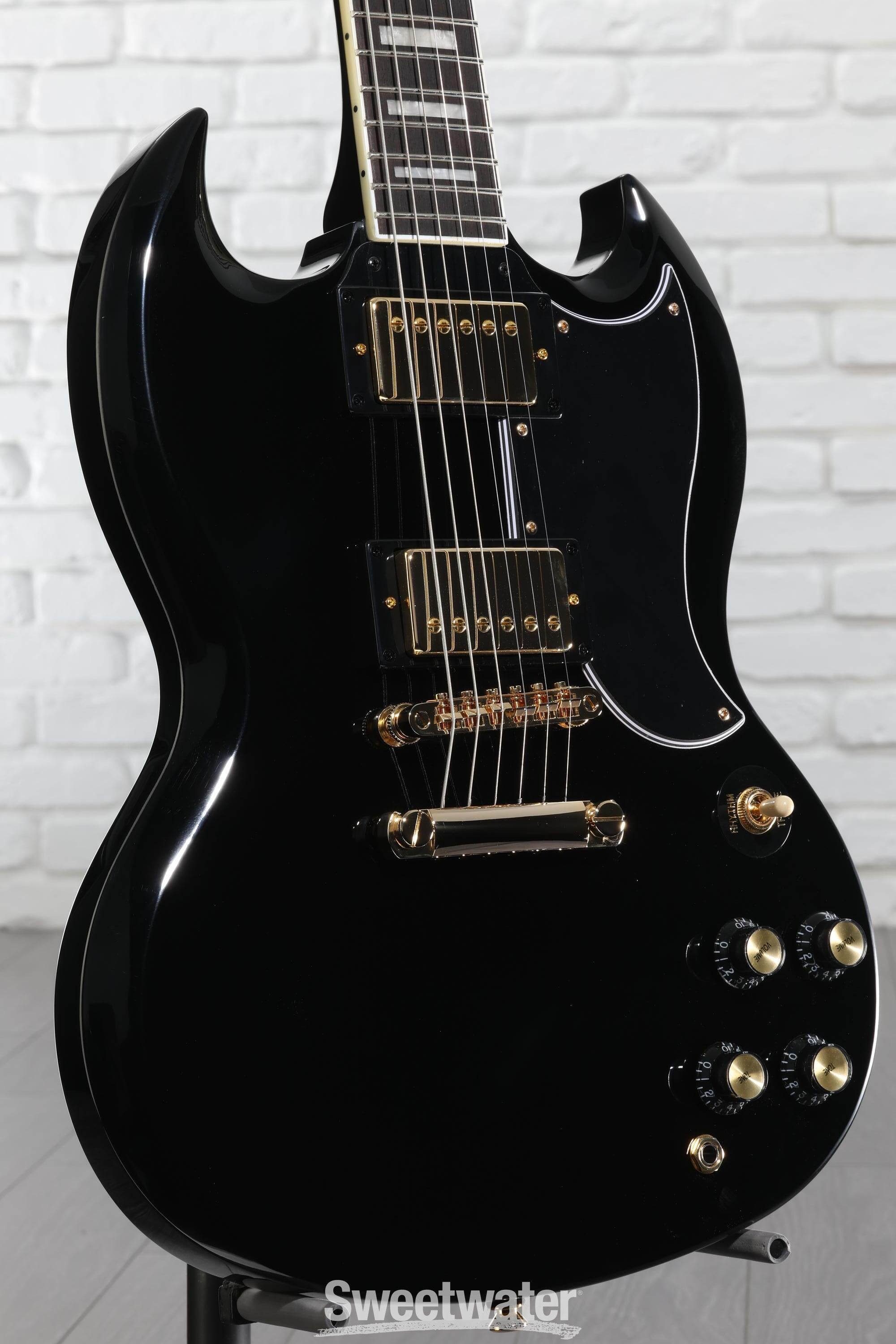 Epiphone SG Custom Electric Guitar - Ebony | Sweetwater