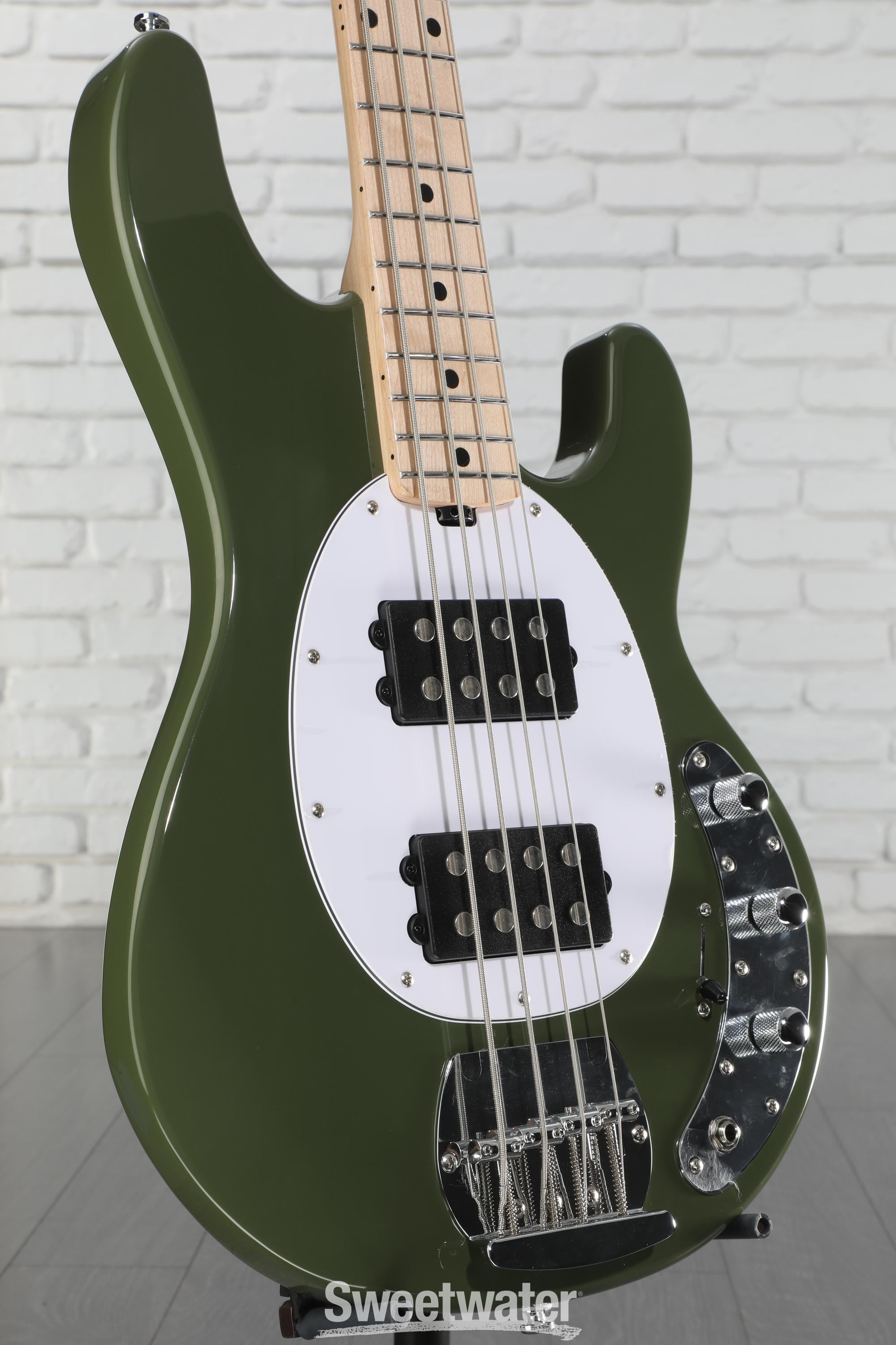Sterling By Music Man StingRay RAY4HH Bass Guitar - Olive