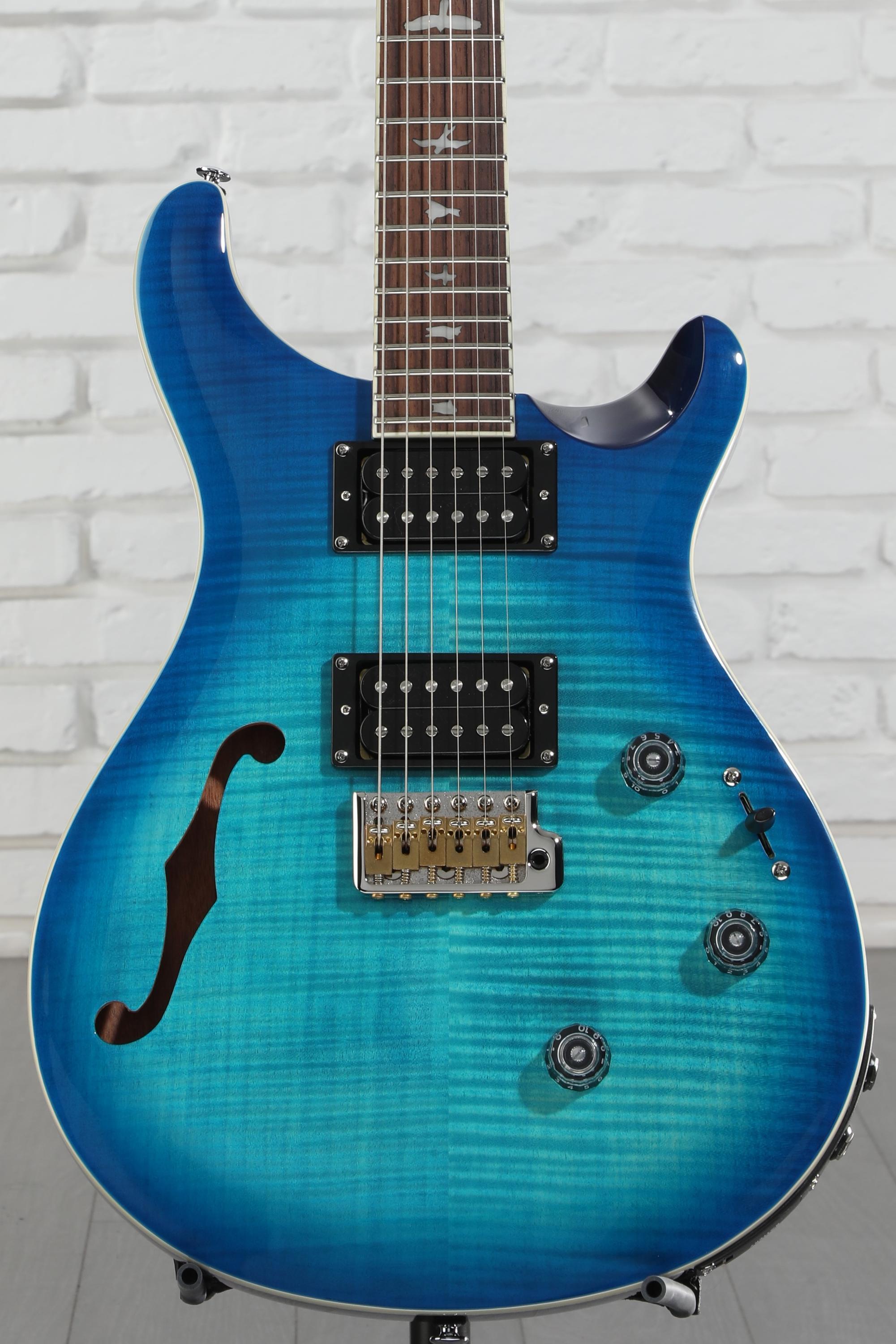PRS SE Custom 24 Semi-Hollow Piezo Electric Guitar - Lake