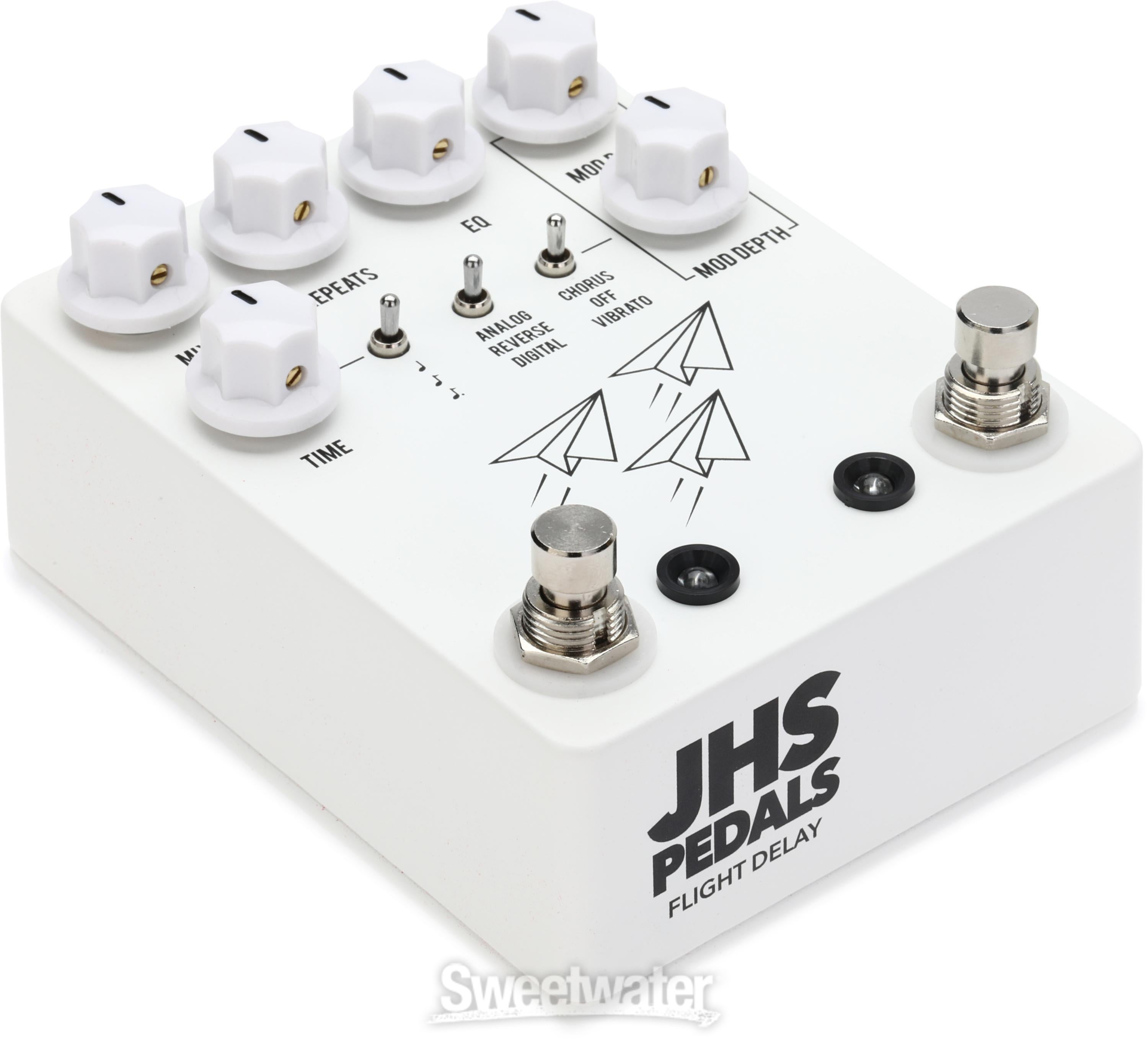 JHS Flight Delay Pedal - White | Sweetwater