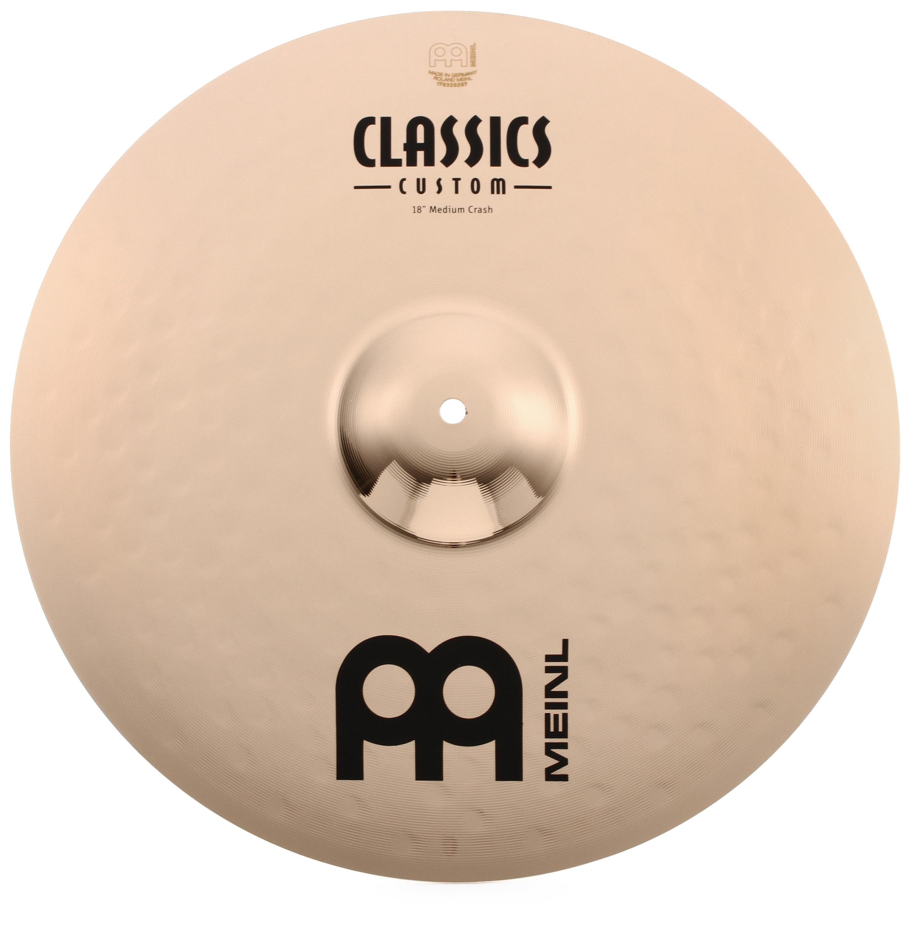 Meinl Cymbals 18 inch Classics Custom Medium Crash Cymbal | Sweetwater