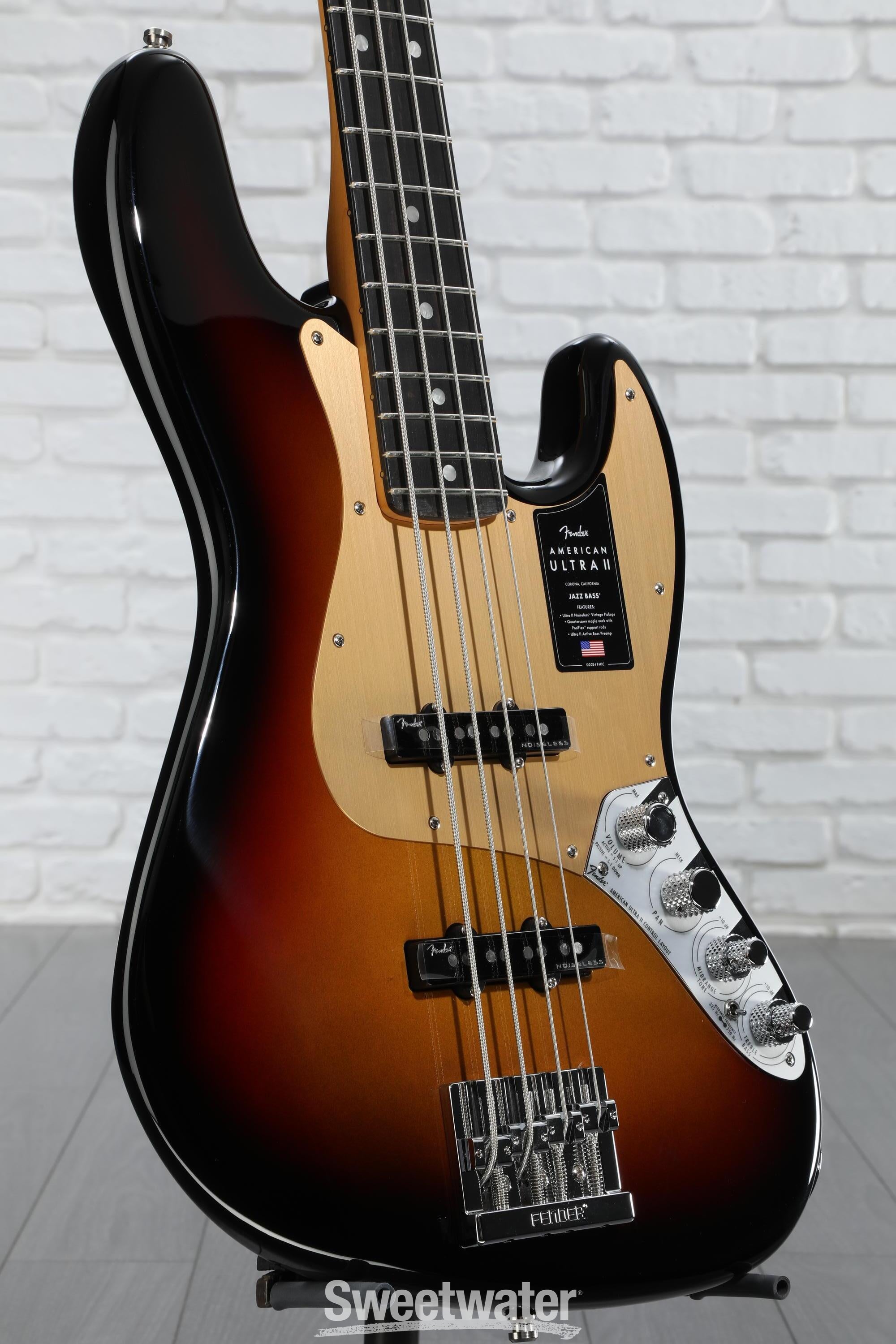 ベース Fender USA American Ultra II Jazz Bass Fender American Ultra II Jazz Bass Ebony Fingerboard Noble