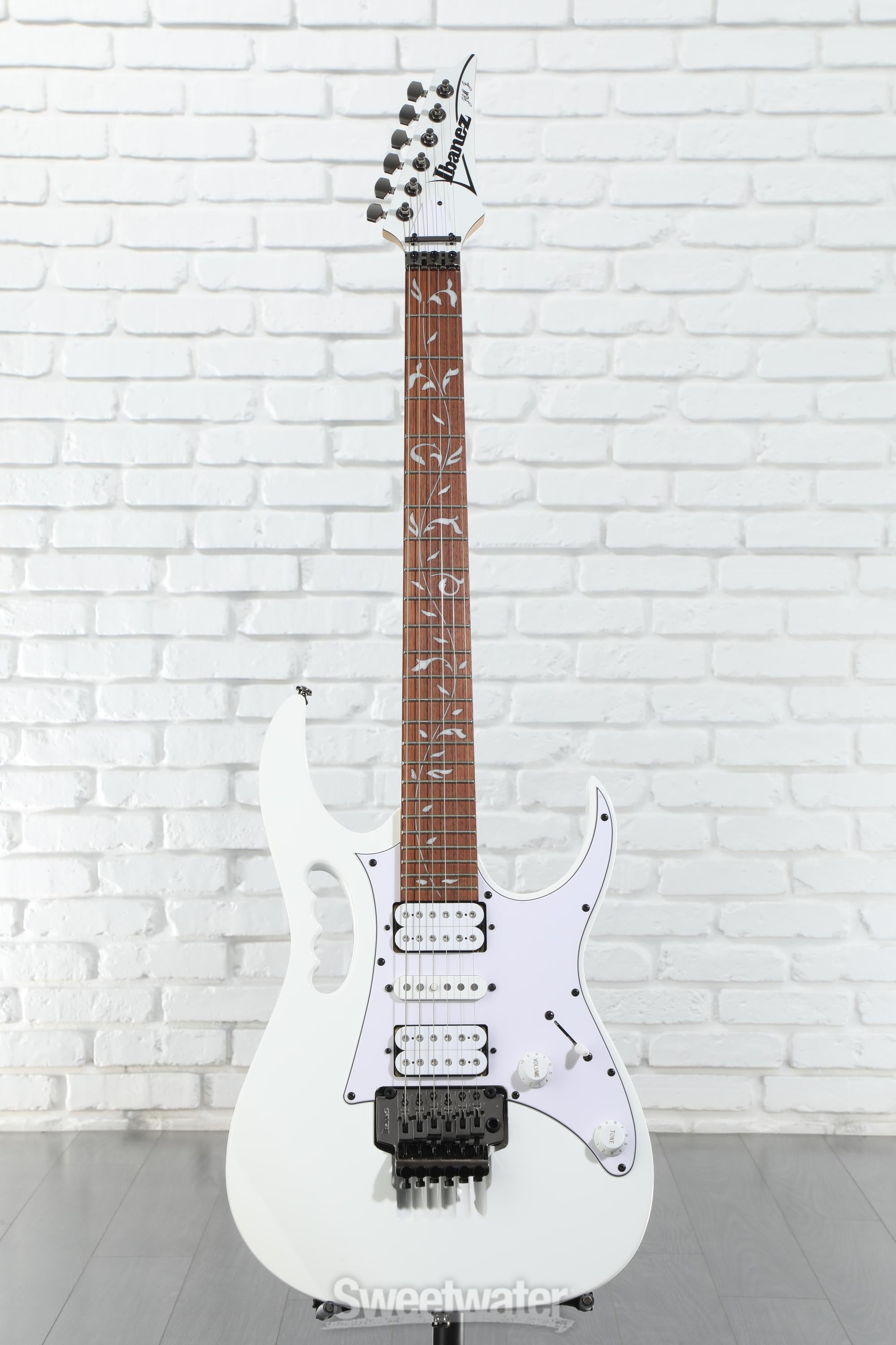 Amazon.com: Ibanez JEMJR Steve Vai - White : Musical Instruments