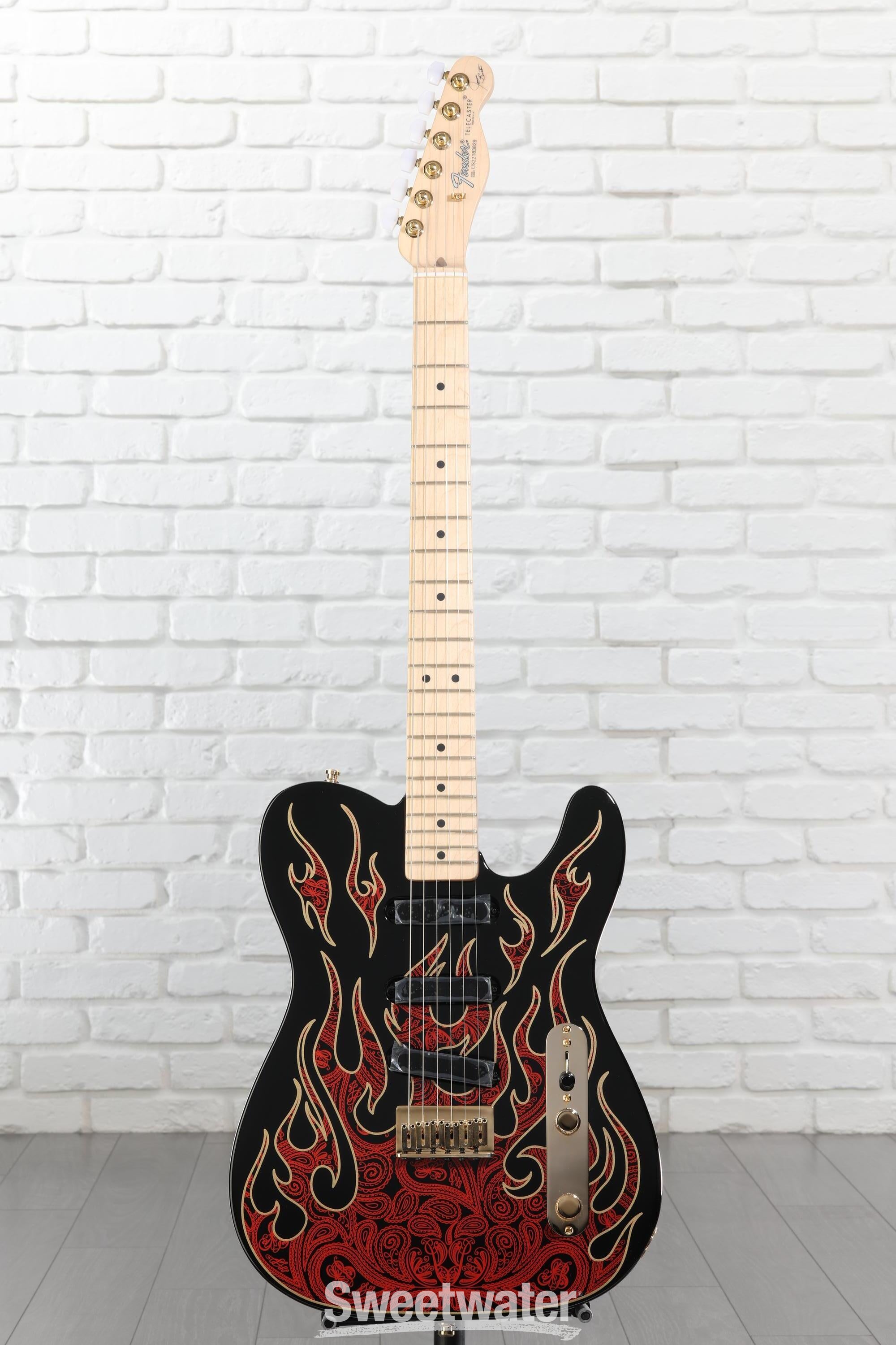 Fender James Burton Telecaster - Red Paisley Flames | Sweetwater