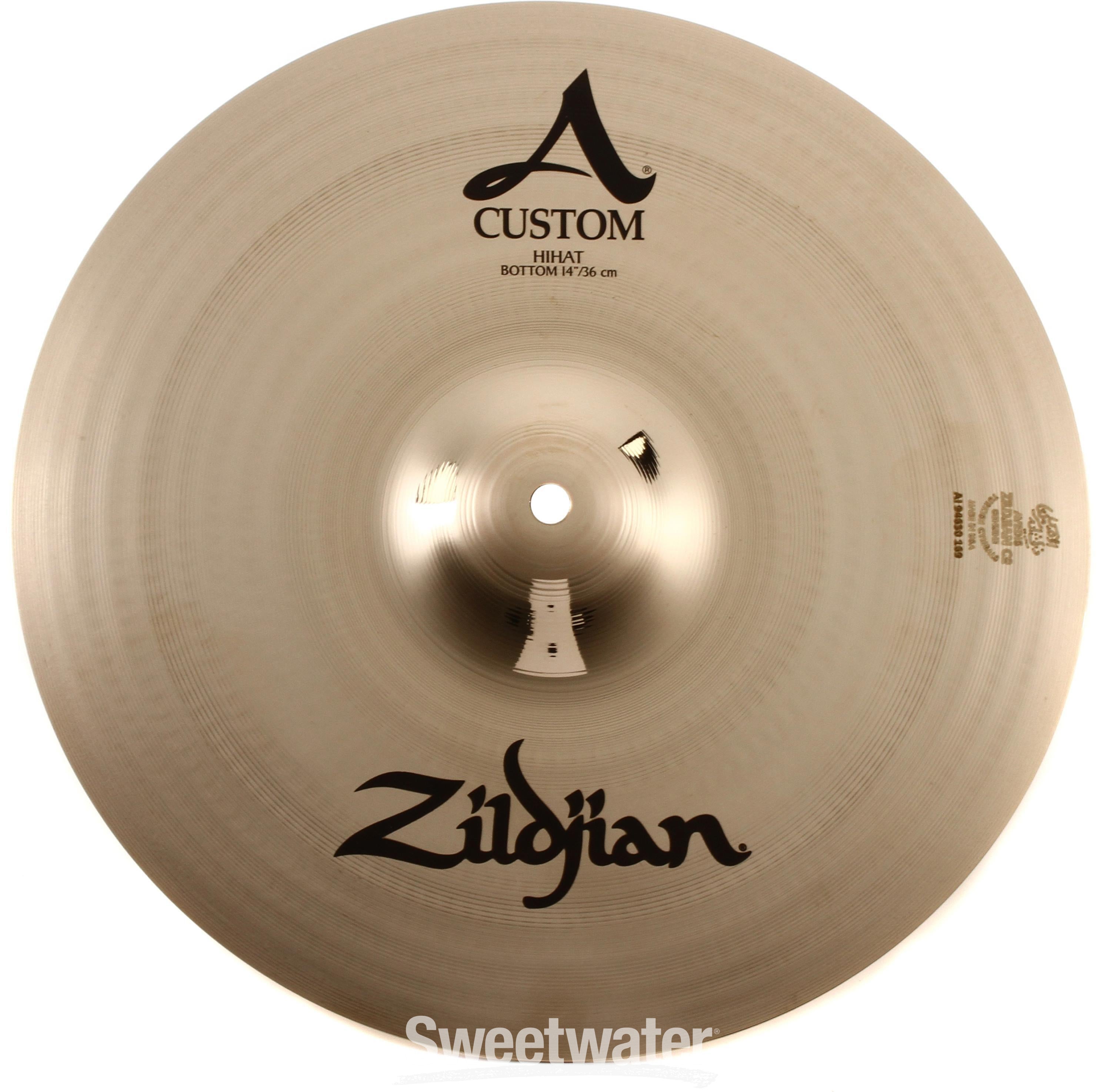 Zildjian 14 inch A Custom Hi-hat Cymbals | Sweetwater