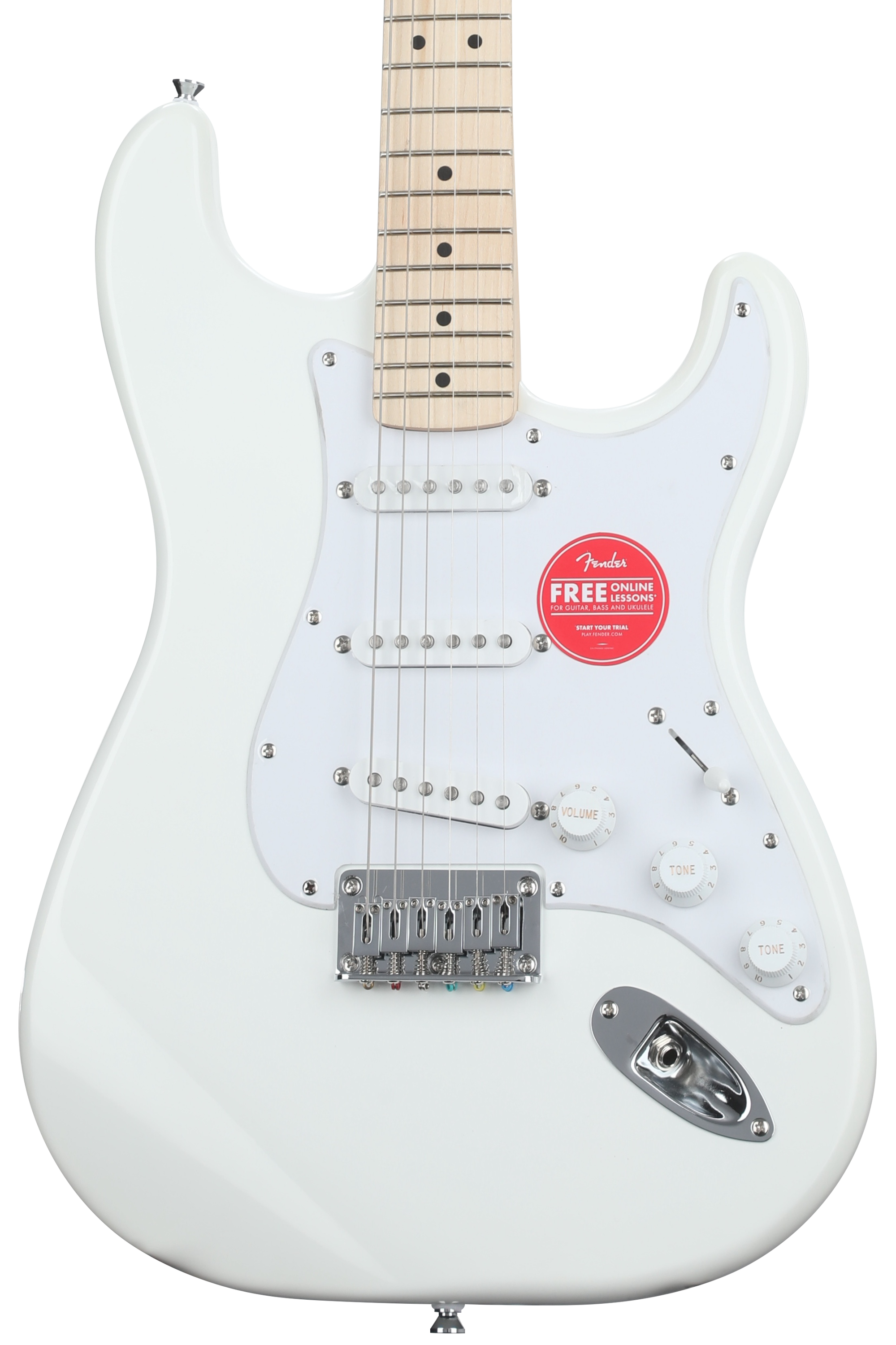 Bundled Item: Squier Sonic Stratocaster HT Electric Guitar - White