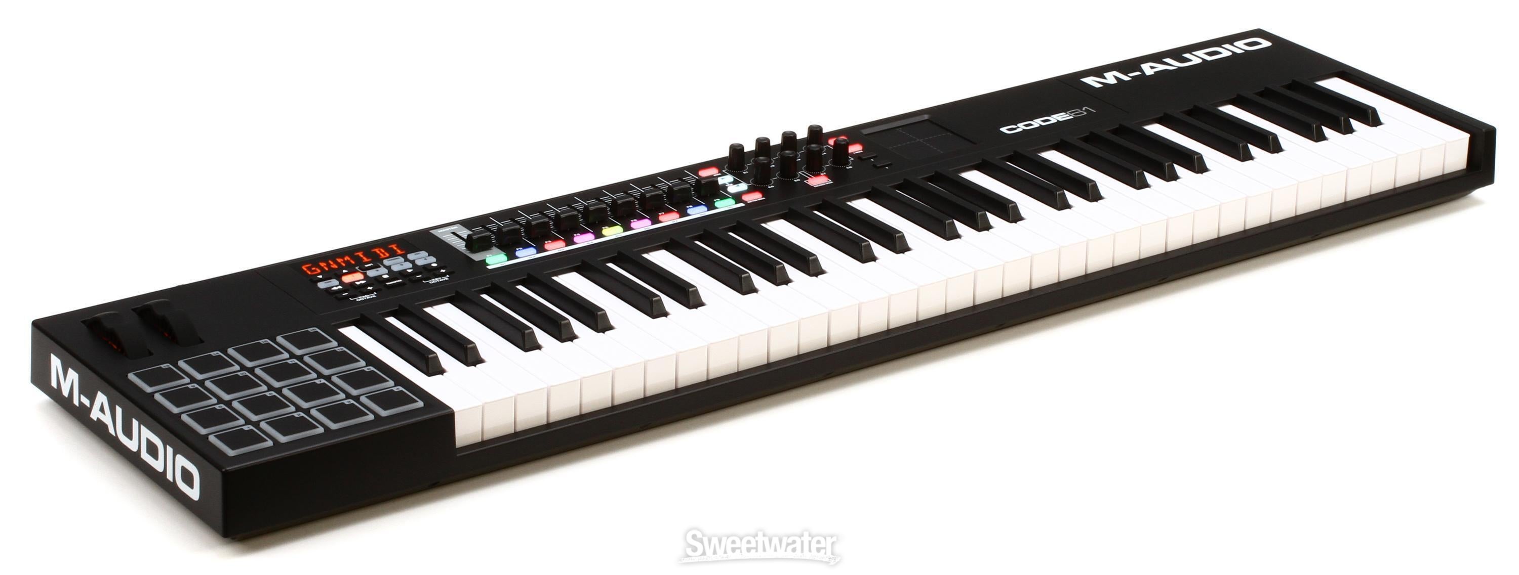 M audio midi keyboard deals with drum pad