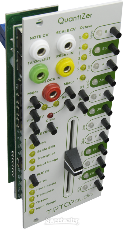 Tiptop Audio QuantiZer Eurorack CV to Musical Note Converter Module - White