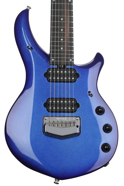 Ernie Ball Music Man John Petrucci Majesty 7 Electric Guitar - Pacific Blue  Sparkle, Sweetwater Exclusive