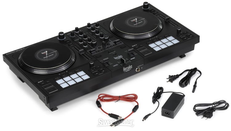 Hercules DJ Control Inpulse T7 2-Channel Motorized DJ Controller for Serato  and Djuced