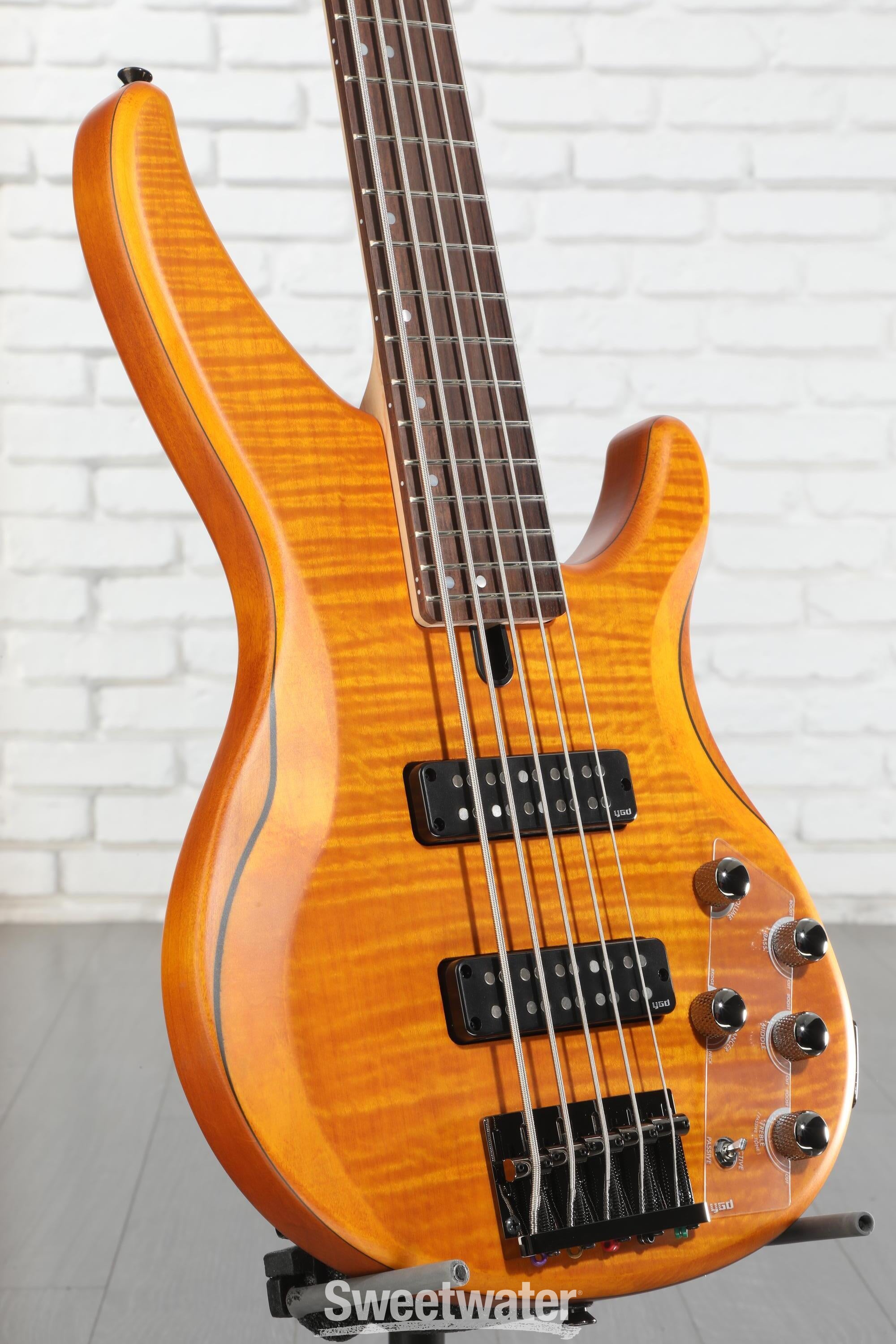 ベース Yamaha TRBX 605FM MA Yamaha TRBX 605FM 5-String Bass, Matte Amber w/ Rosewood *IN STOCK*