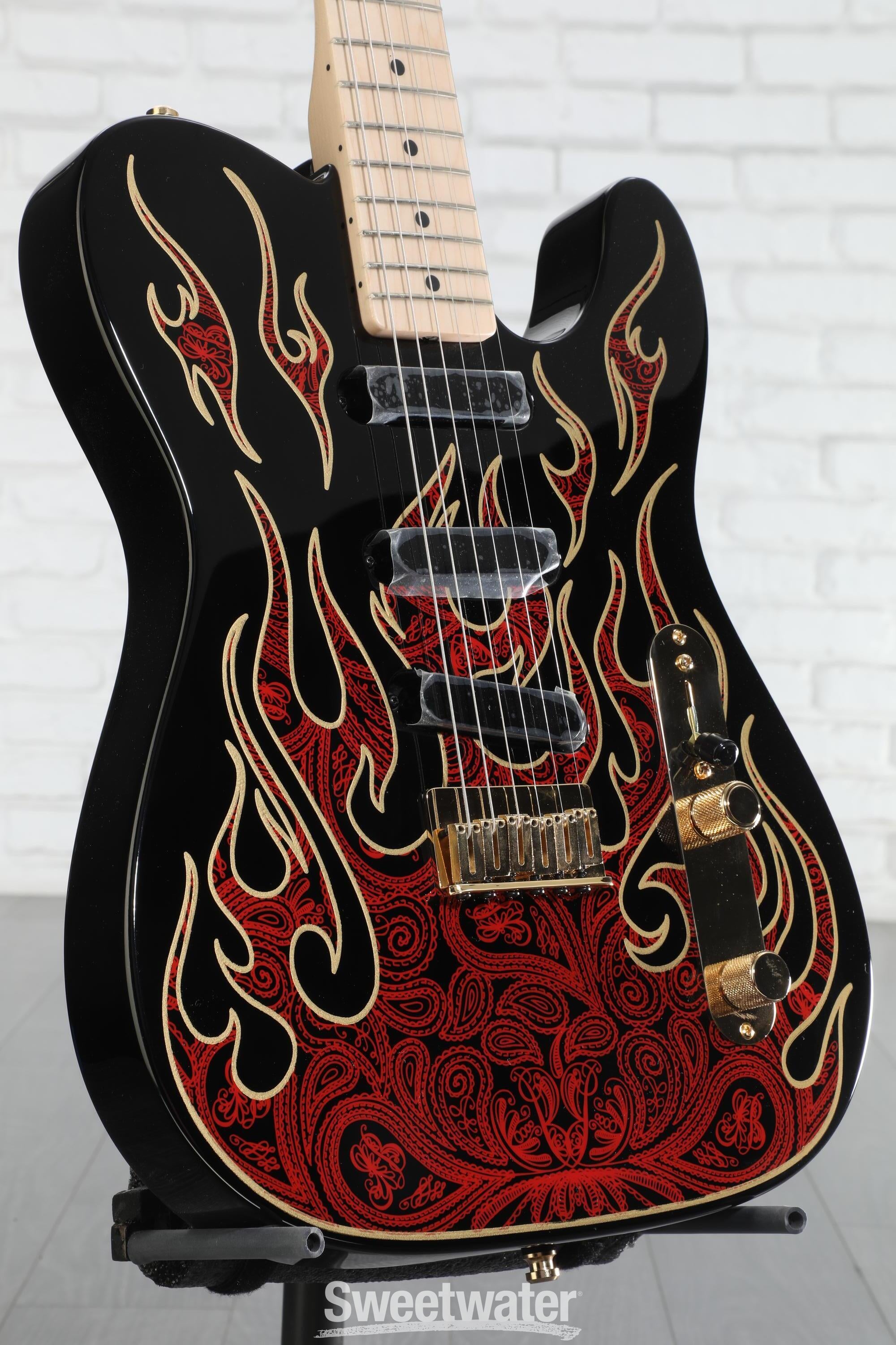 Fender James Burton Telecaster - Red Paisley Flames | Sweetwater