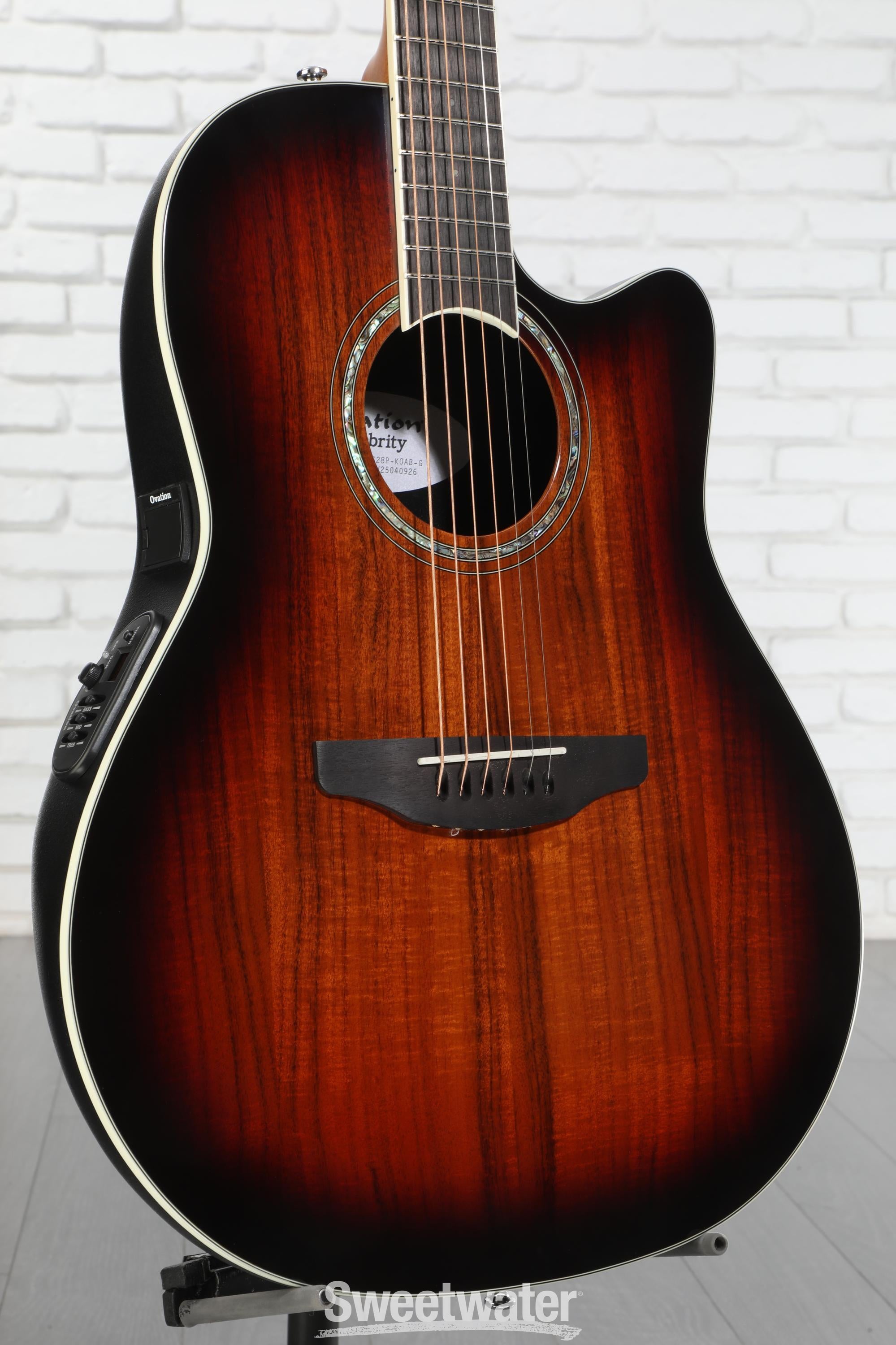 【動作良好・希少品】OVATION CU257-RRB pinnacle Used Ovation Celebrity Deluxe CC257 Acoustic Electric Guitar