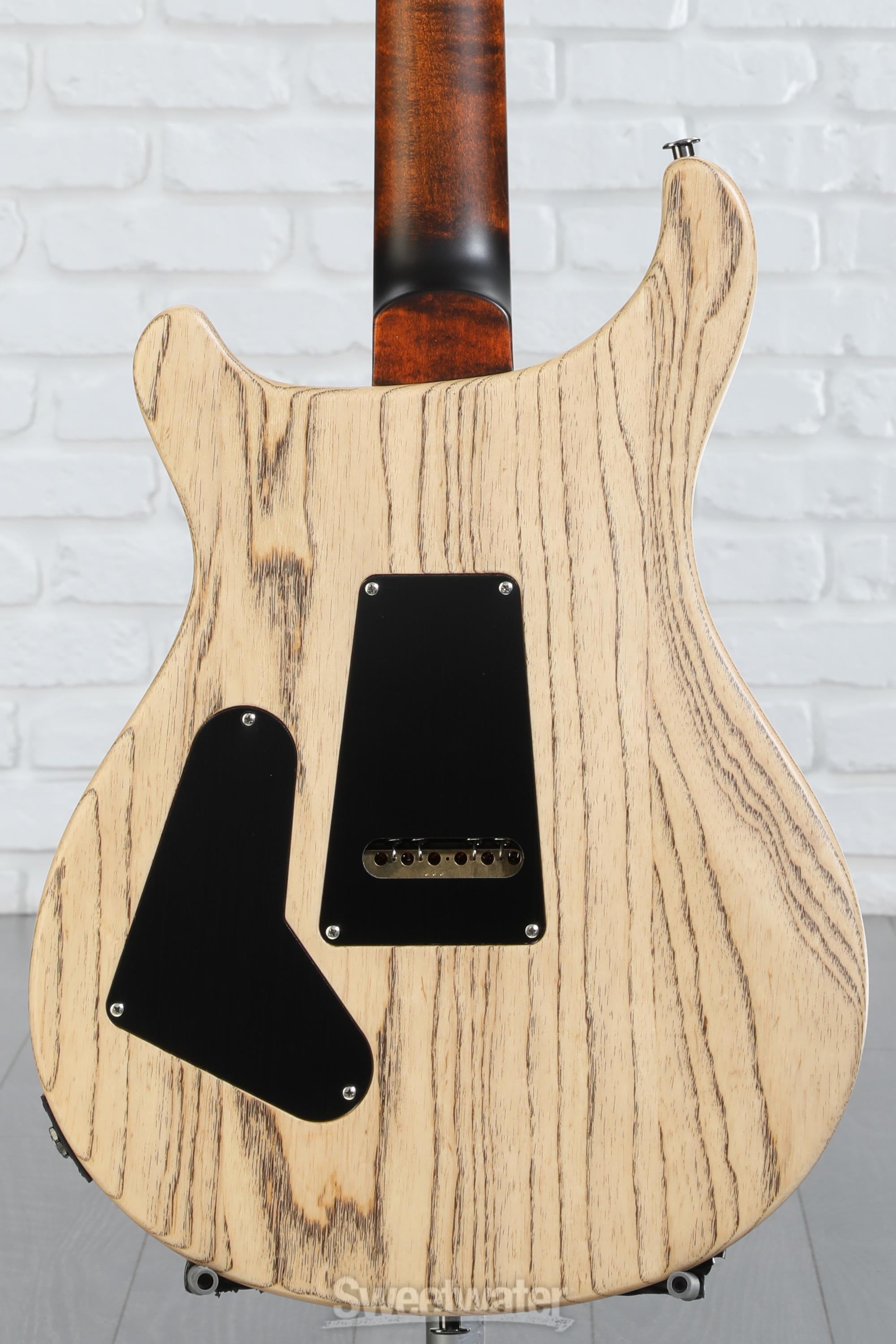 PRS Wood Library Custom 24 Electric Guitar - Orange Tiger, Natural