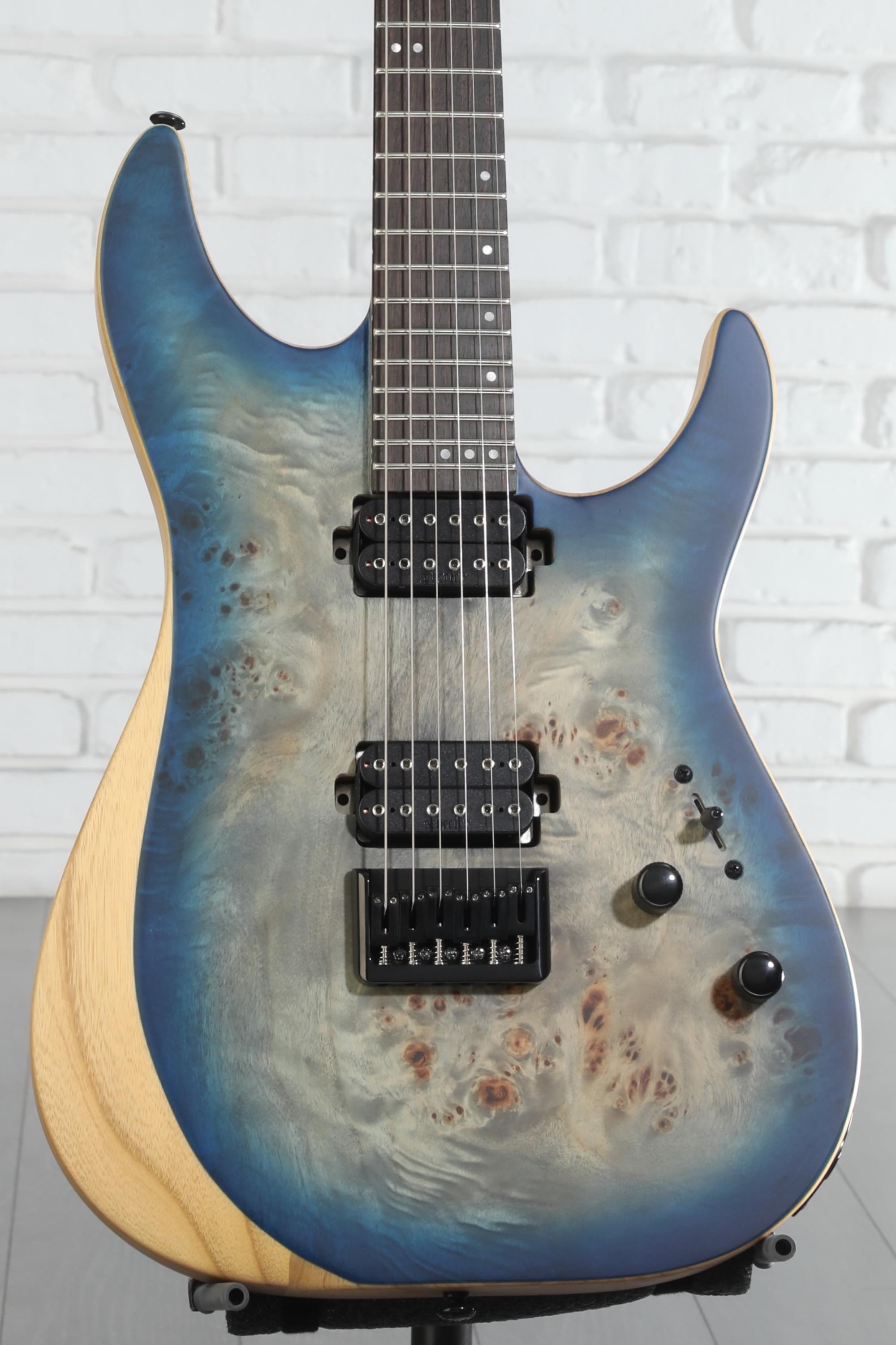 Schecter Reaper-6 Electric Guitar - Satin Sky Burst | Sweetwater