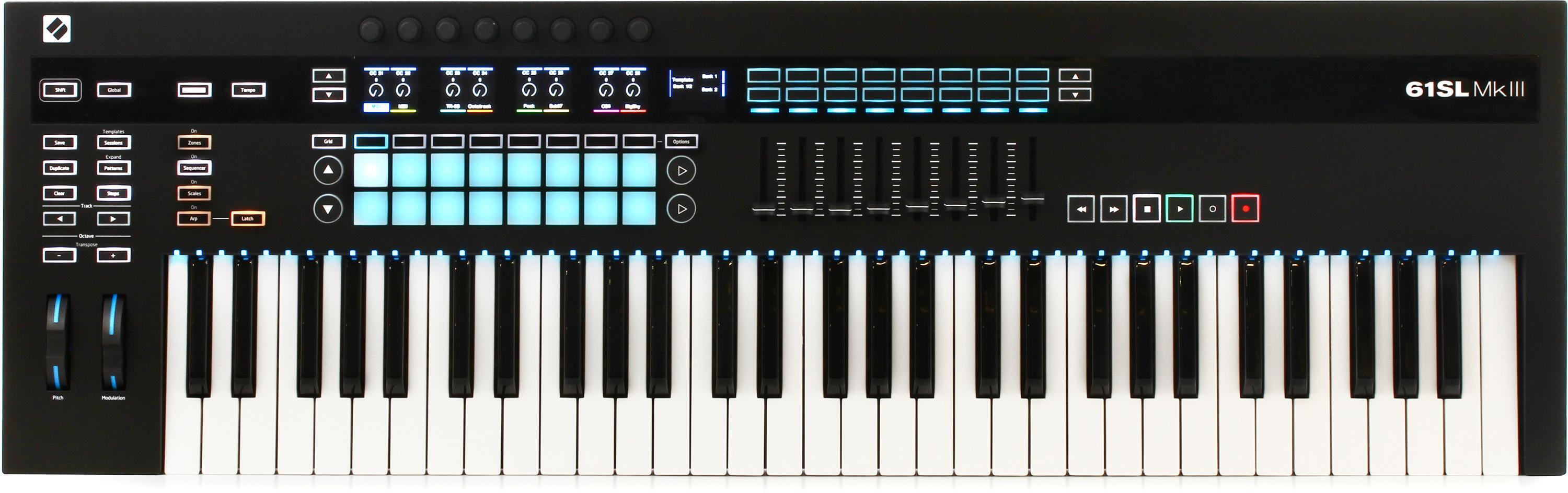 Novation 61SL MkIII 61-key Keyboard Controller with Sequencer