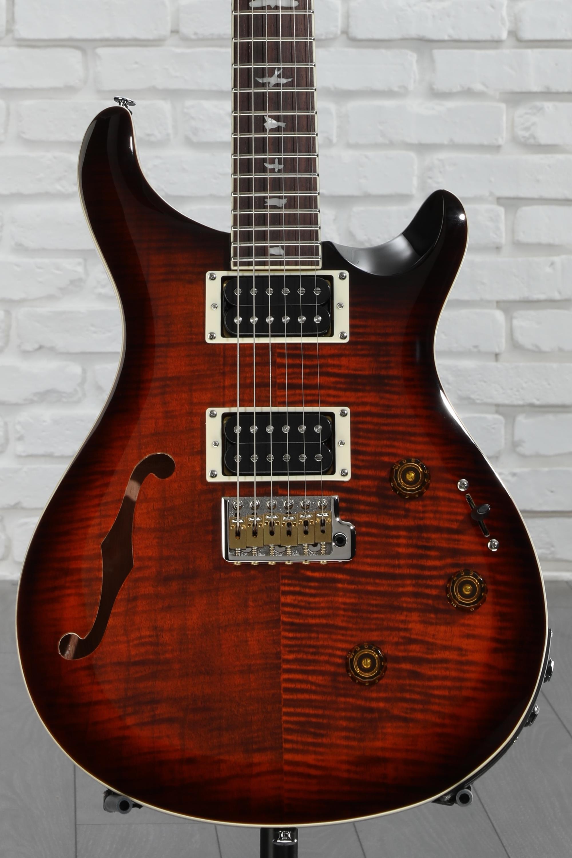 PRS SE Custom 24 Semi-Hollow Piezo Electric Guitar - Orange