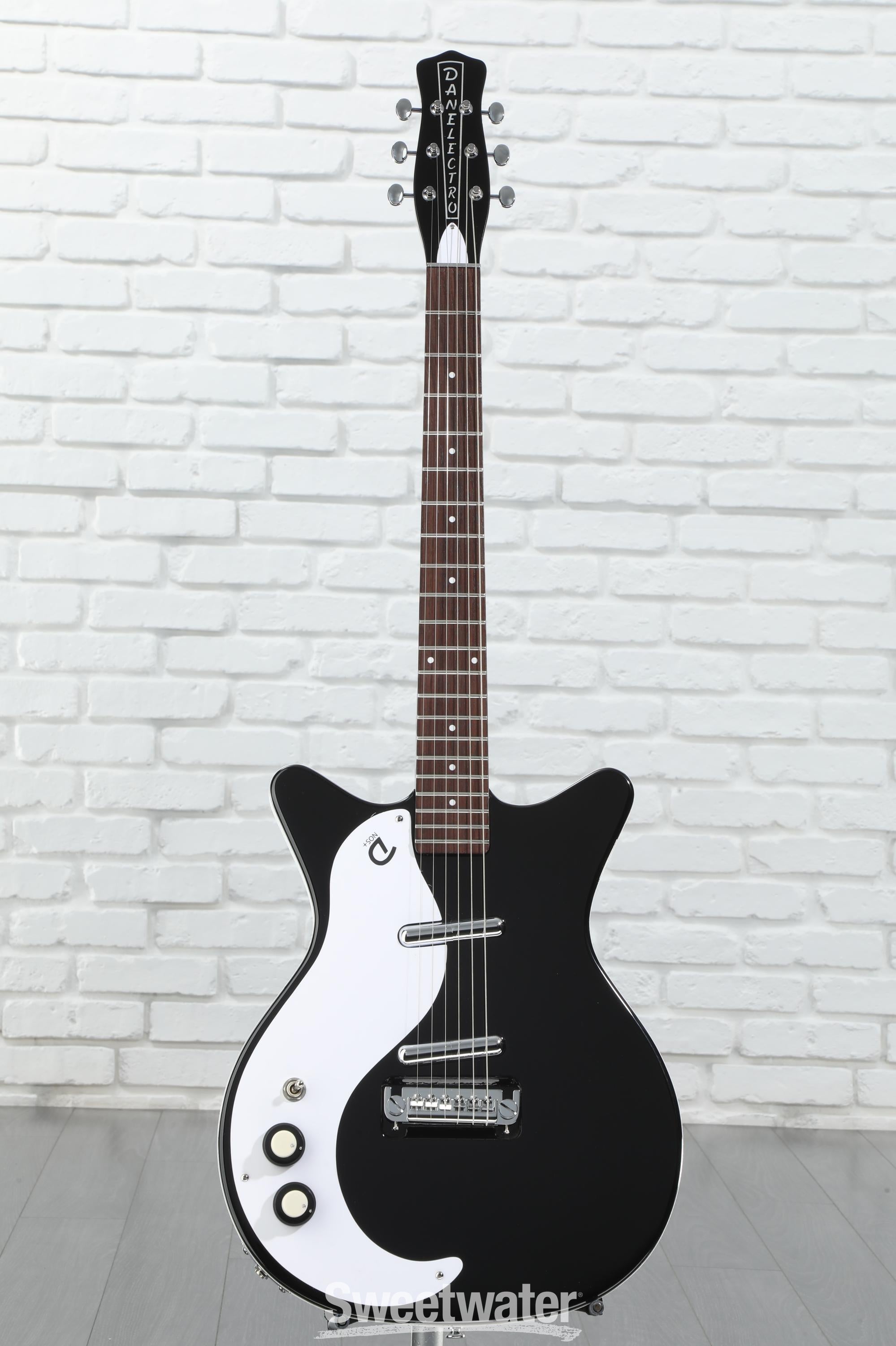 Danelectro '59M NOS+ Left-Handed Electric Guitar - Black