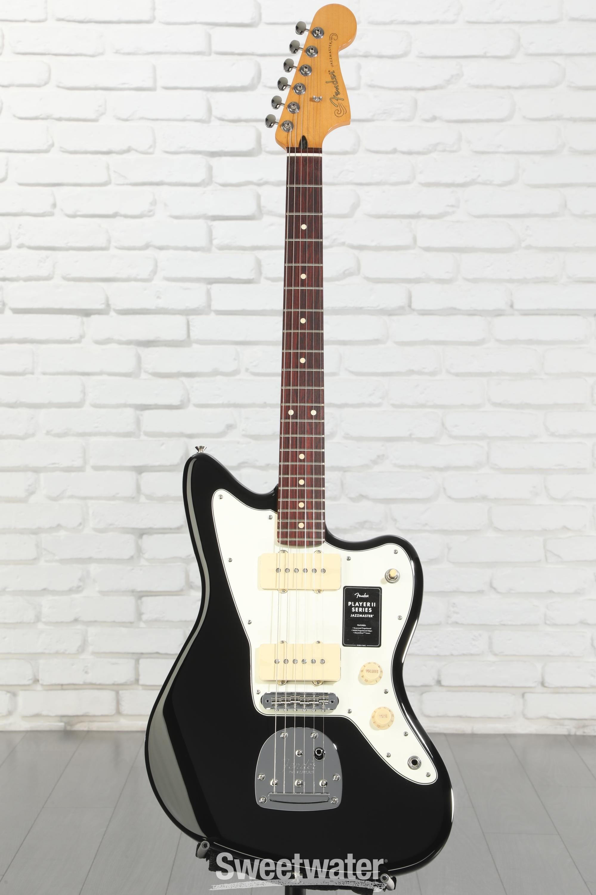 Fender Player II Jazzmaster Electric Guitar - Black | Sweetwater