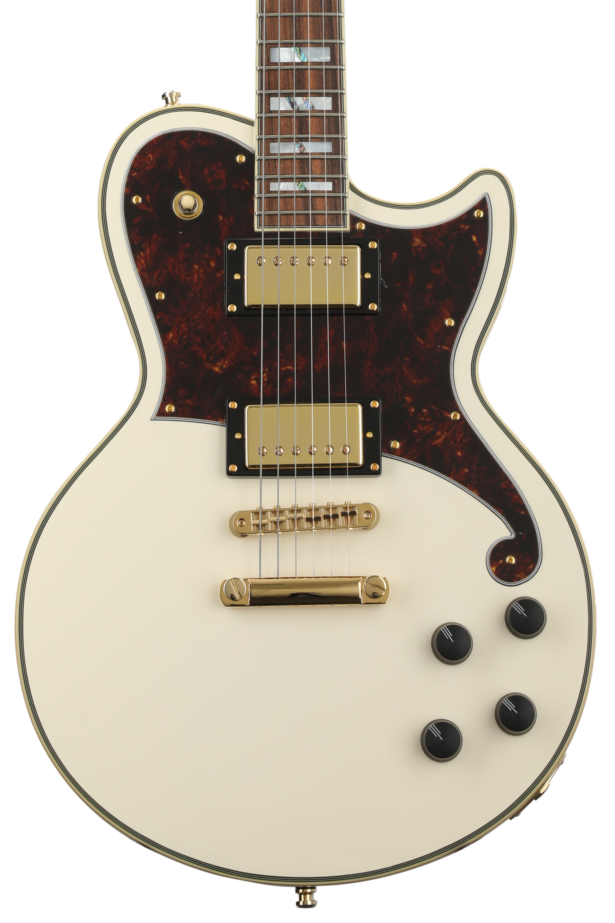 D'Angelico Deluxe Atlantic Electric Guitar - Vintage White D'Angelico Deluxe Atlantic Electric Guitar - Vintage White