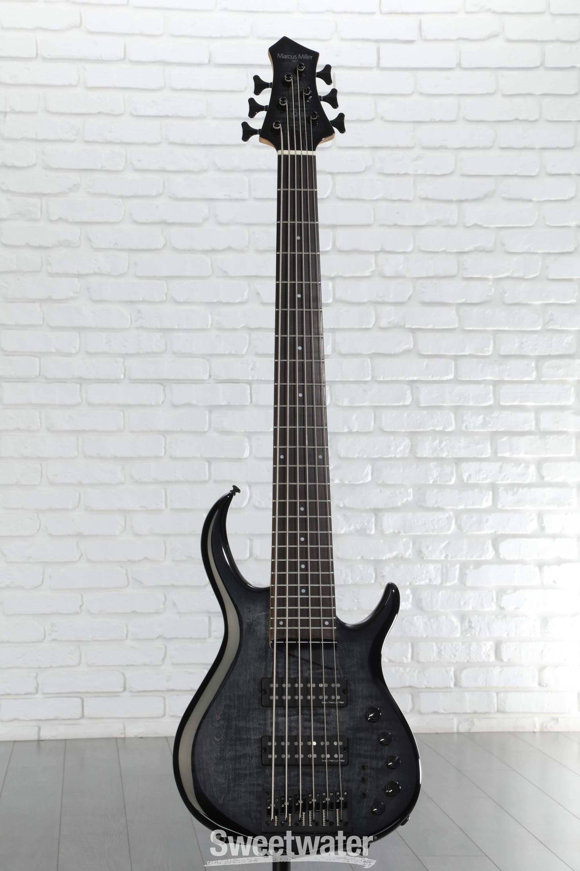 Sire Marcus Miller M7 6-string Bass Guitar - Transparent Black