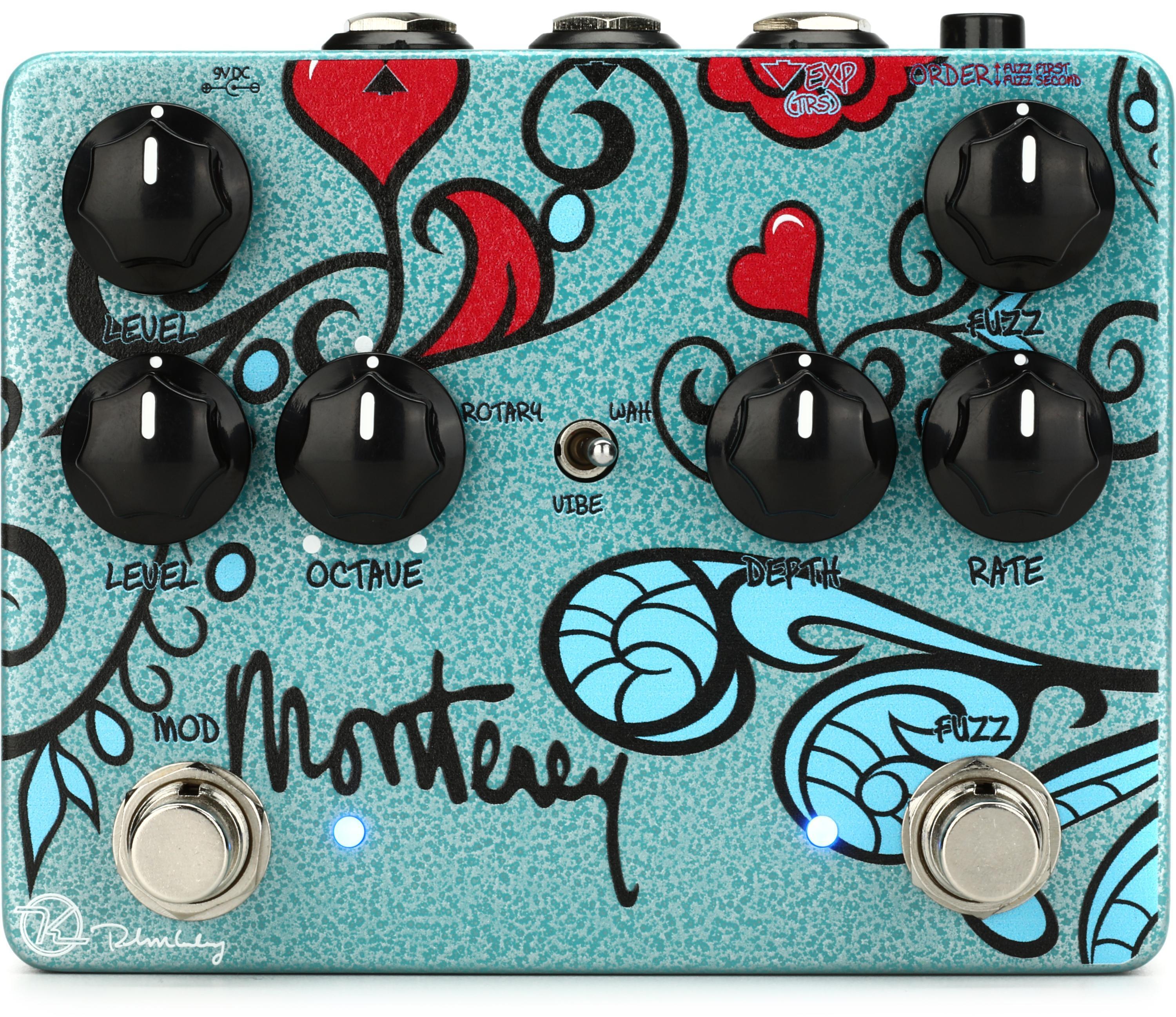 Bundled Item: Keeley Monterey Rotary Fuzz Vibe Multi-effects Pedal