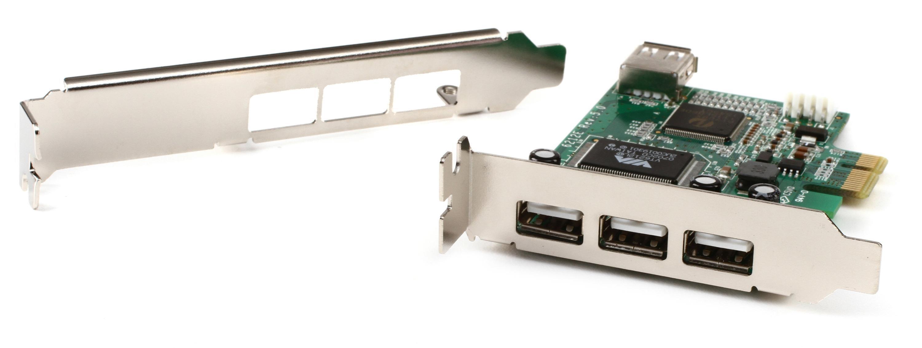 Photo of StarTech.com PEXUSB4DP 4-port PCIe USB 2.0 Host Card