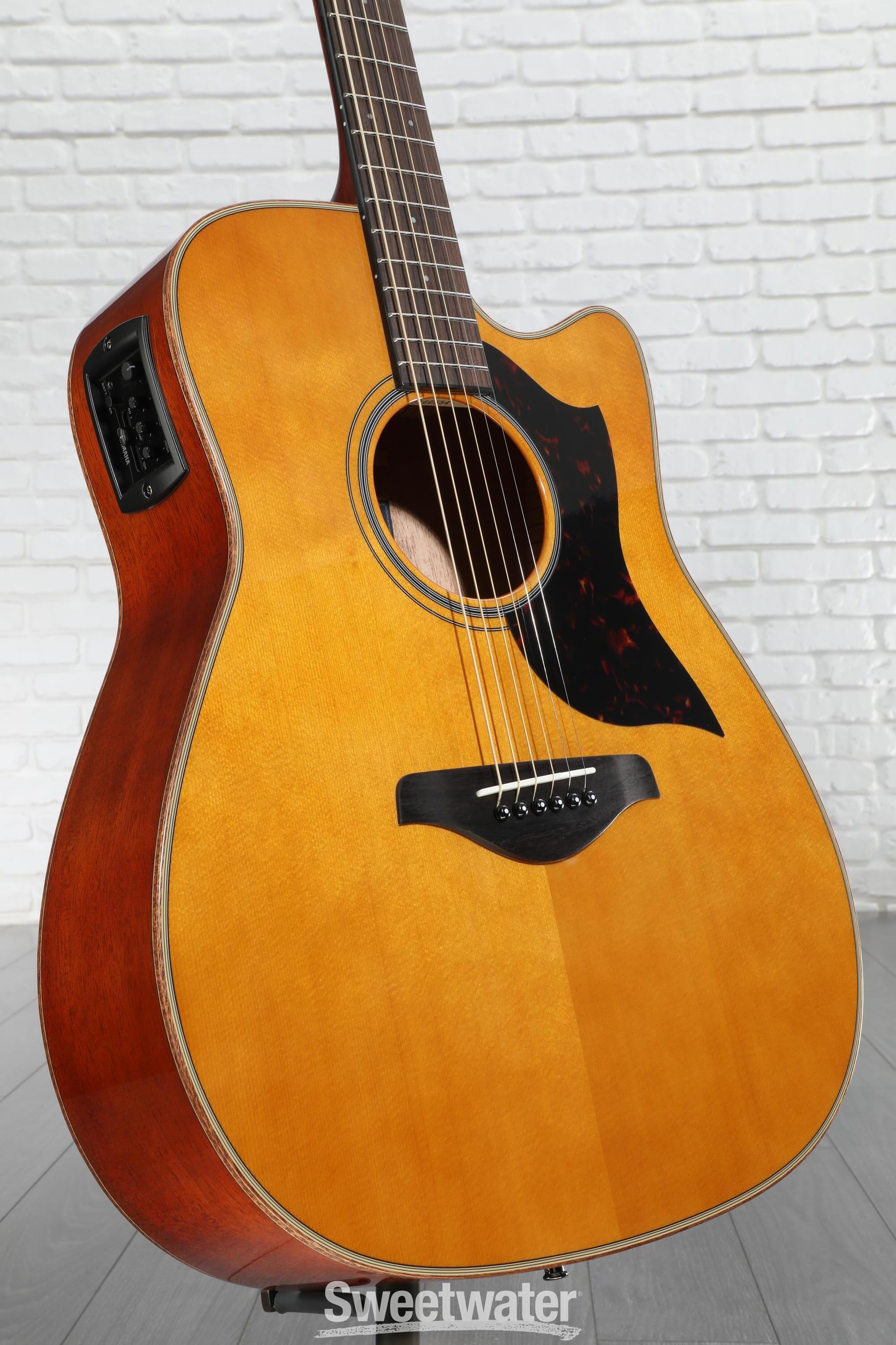 Yamaha A1M Acoustic-electric Guitar - Vintage Natural | Sweetwater