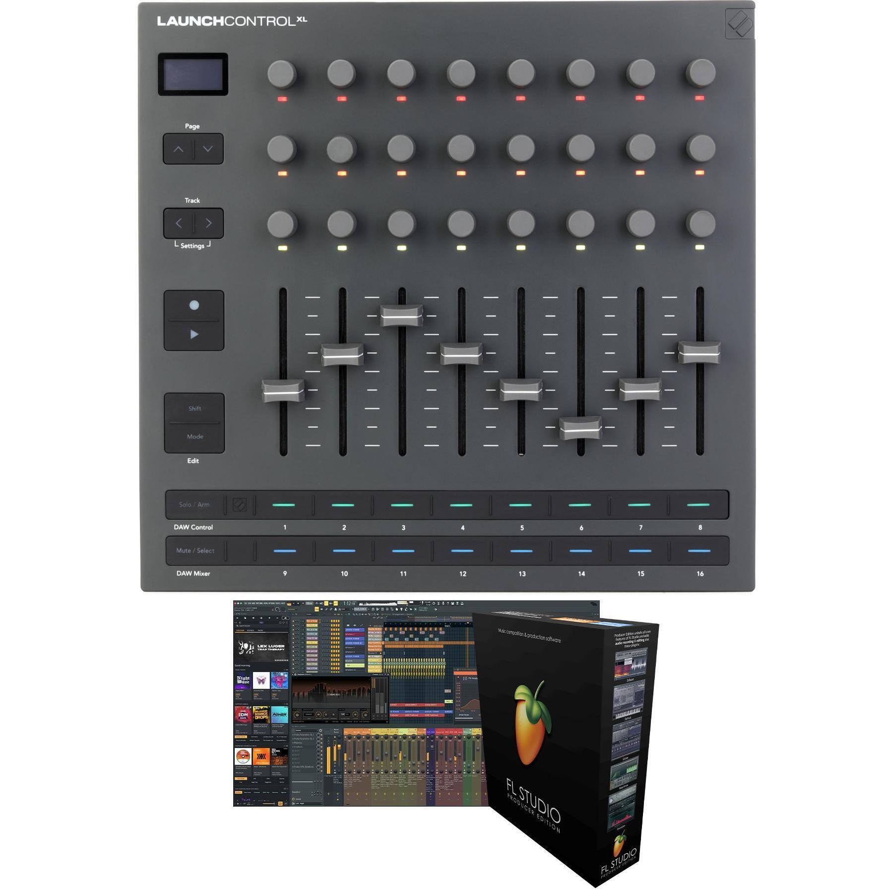 Novation Launch Control XL 3 MIDI Control Surface with FL Studio