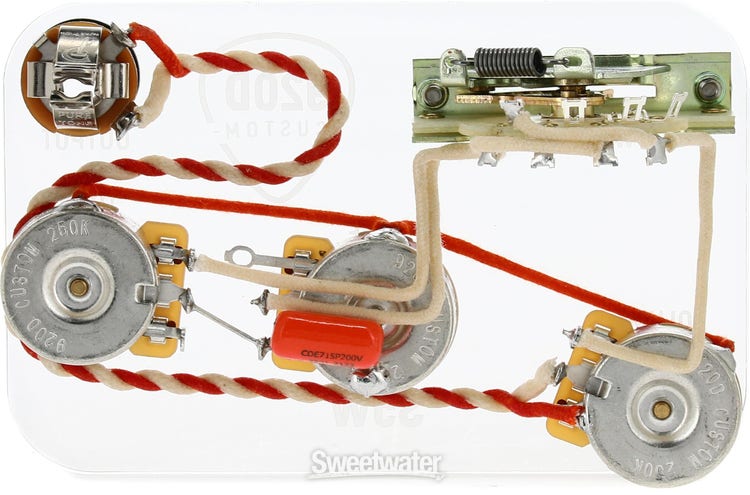 5-way Wiring Harness Upgrade For Stratocaster - Sweetwater