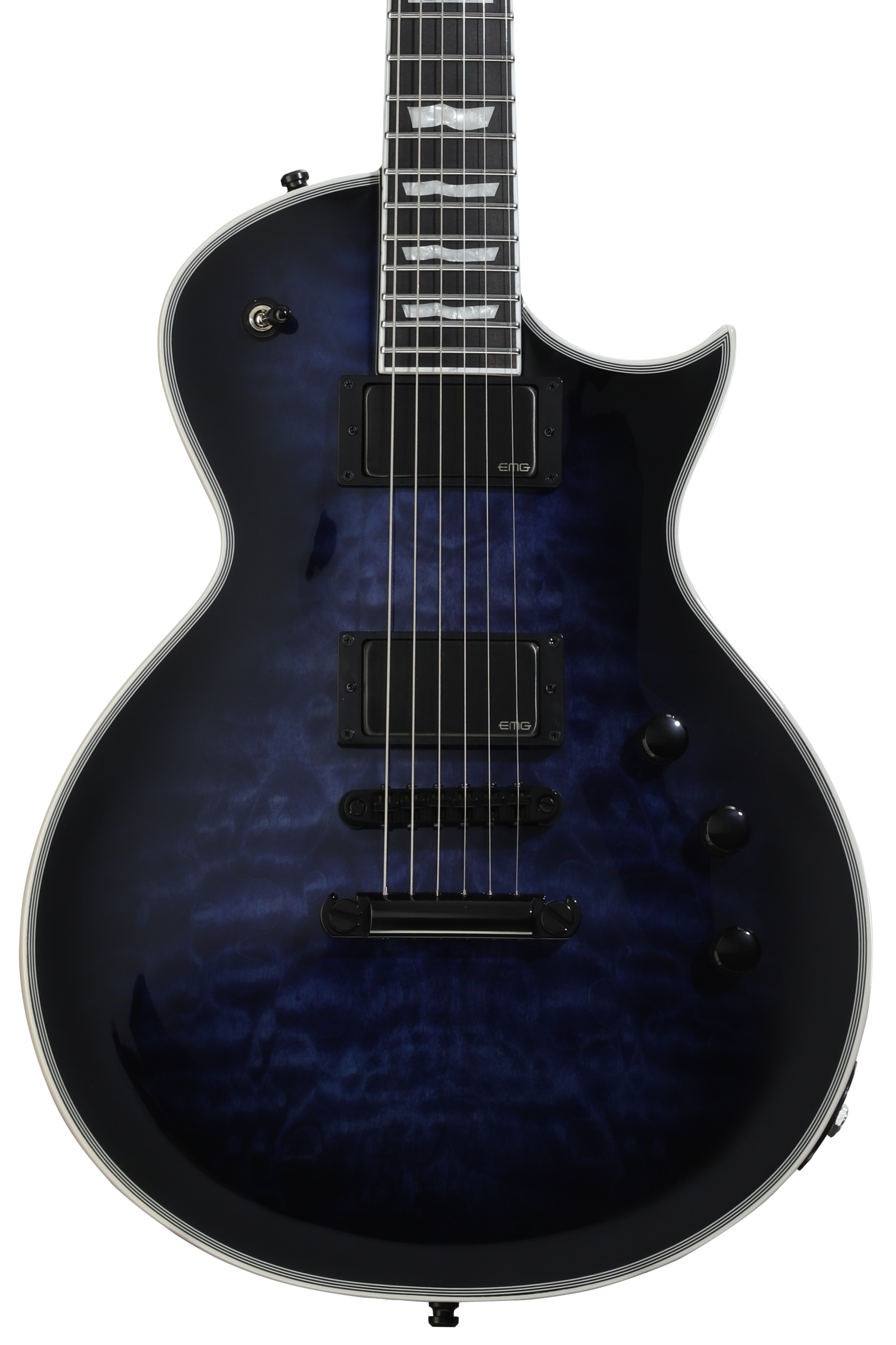 ギター EDWARDS E-MA-100SD/QM Raindeer Blue ESP Edwards ESP E-MA 105SD QM Eclipse 2014 Reindeer Blue Made in