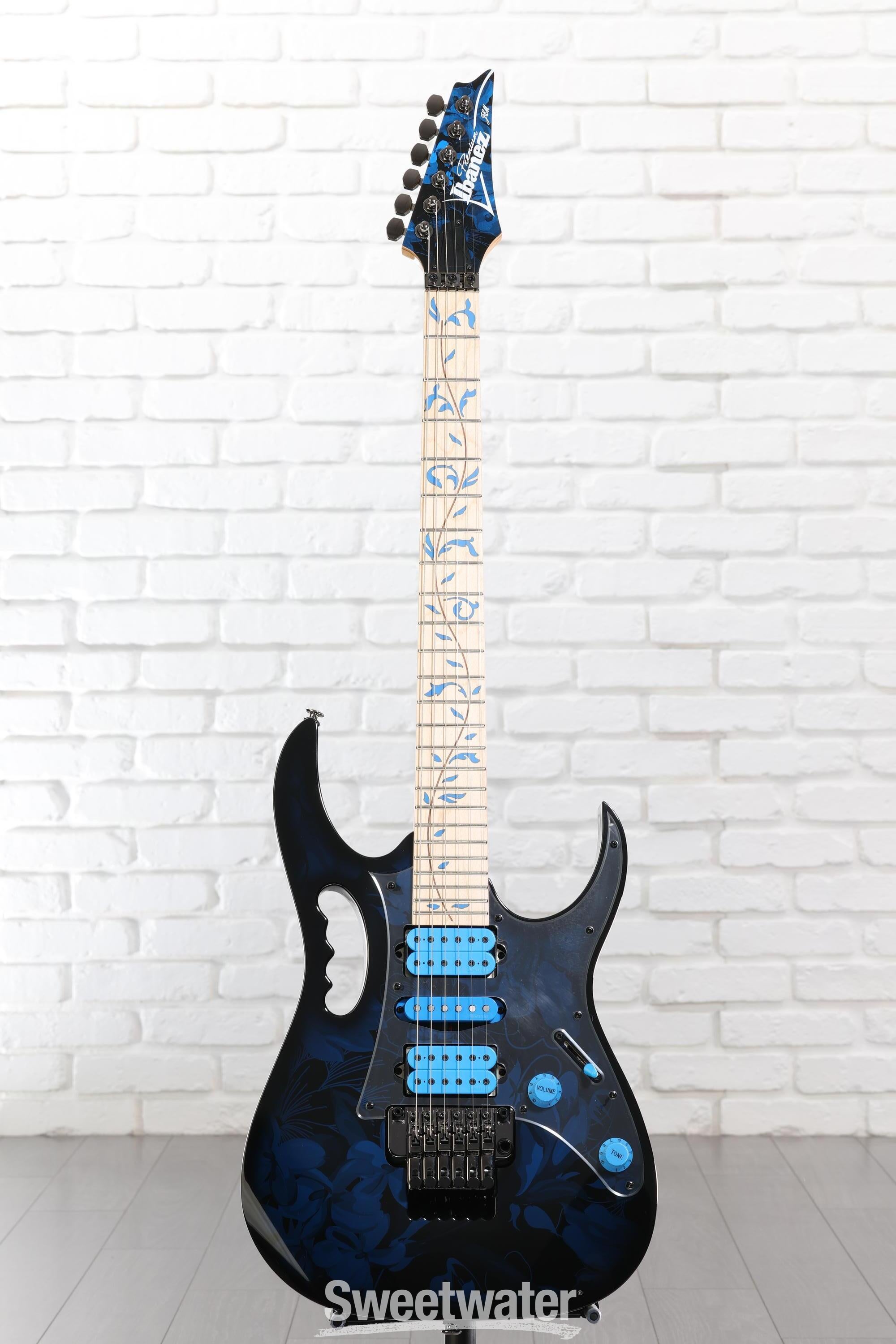 Ibanez Steve Vai Signature JEM77 - Blue Floral Pattern | Sweetwater