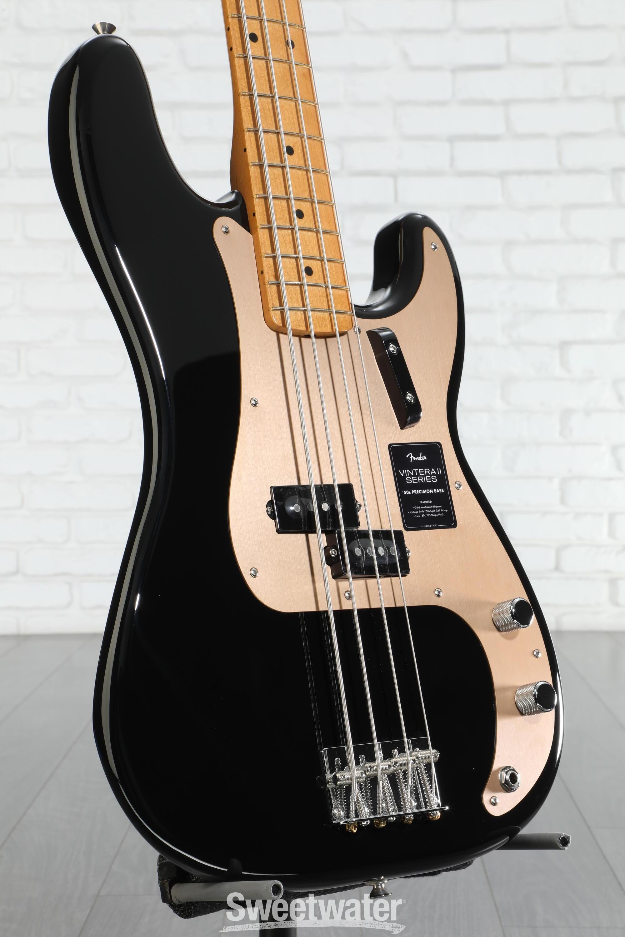Fender Vintera II '50s Precision Bass - Black | Sweetwater