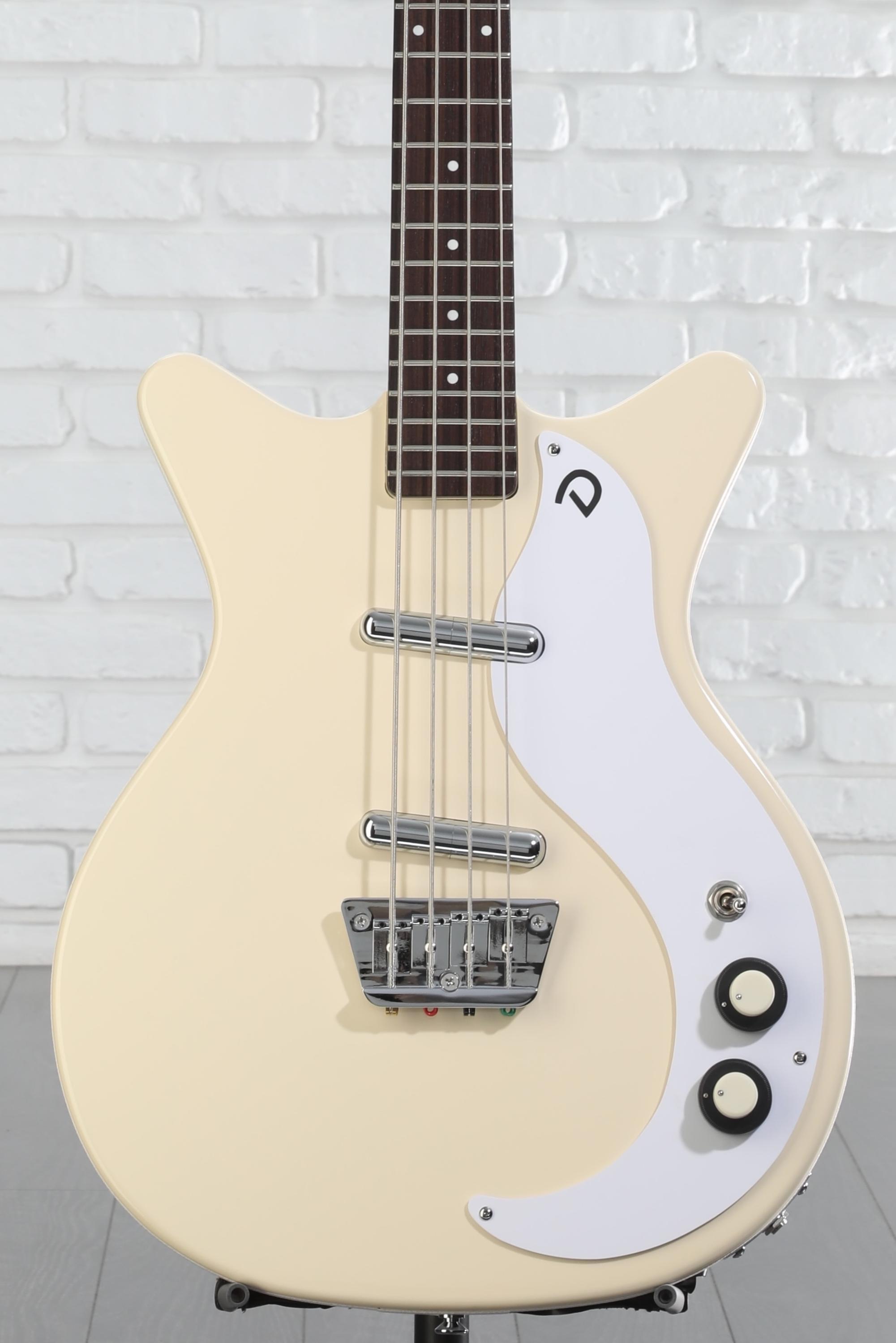 Danelectro '59DC Short Scale Bass Guitar - Vintage Cream