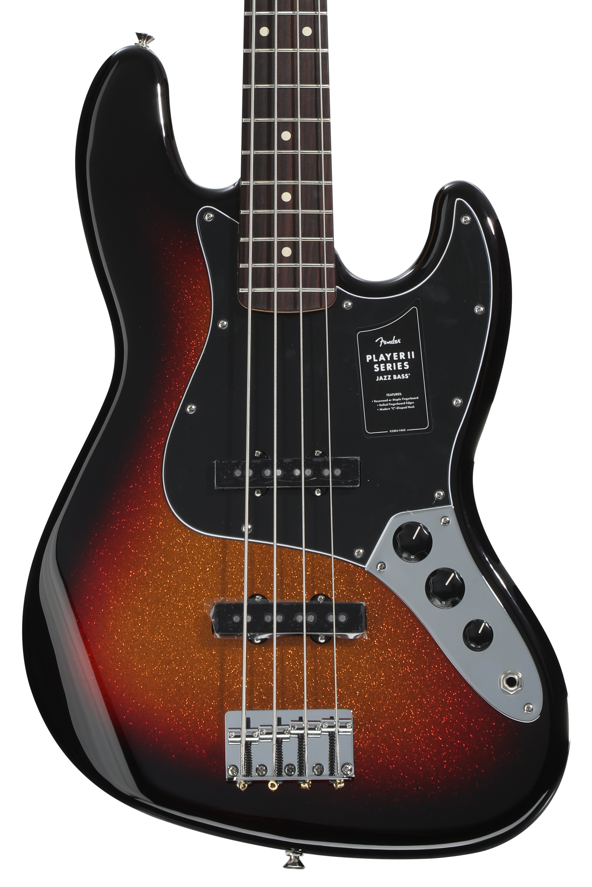 ベース Fender Player II Jazz Bass 3Col Sunburst Limited Edition Player II Jazz Bass®, Sparkle 3-Color Sunburst
