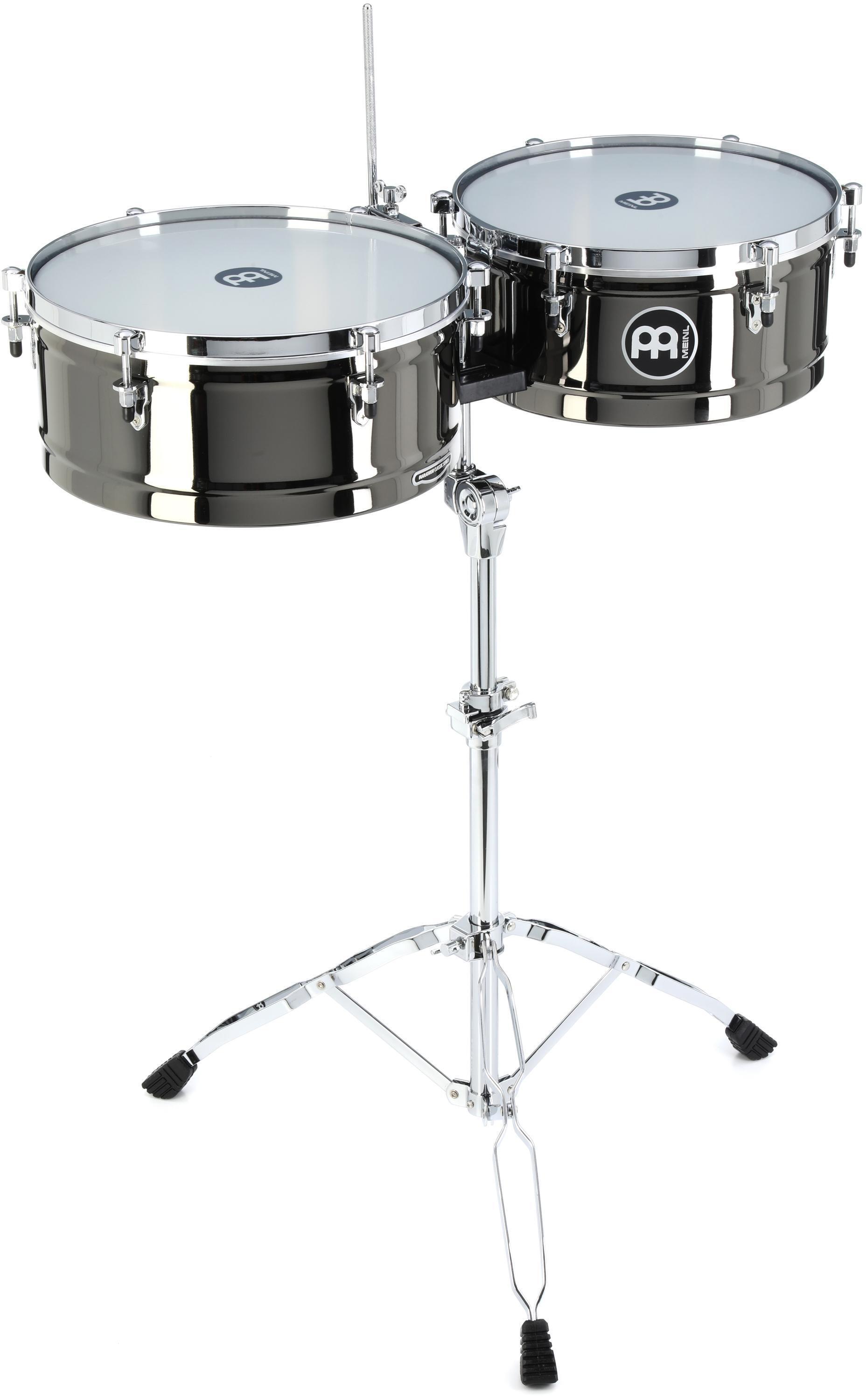 Meinl Percussion Marathon Series Timbales - Black Nickel | Sweetwater