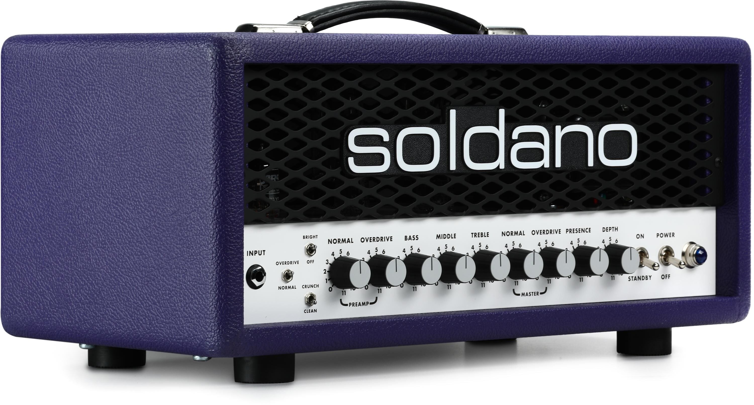 Soldano SLO-30 Super Lead Overdrive 30-watt Tube Head - Purple Tolex with  Metal Grille