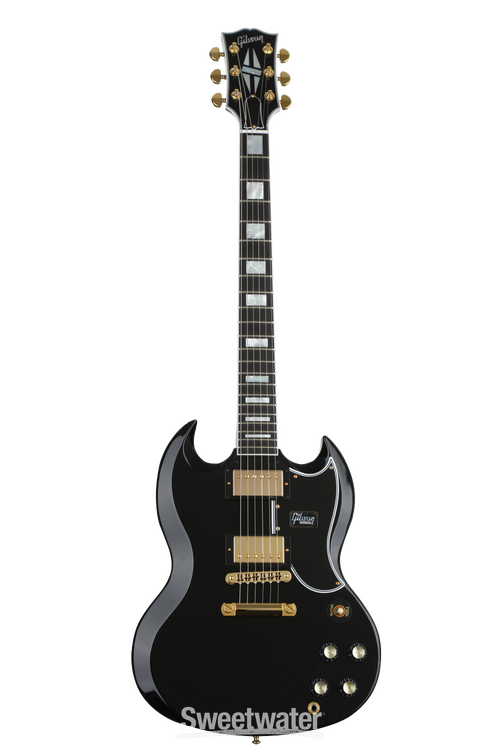 Gibson Custom SG Custom Electric Guitar - Ebony, Ebony Fingerboard