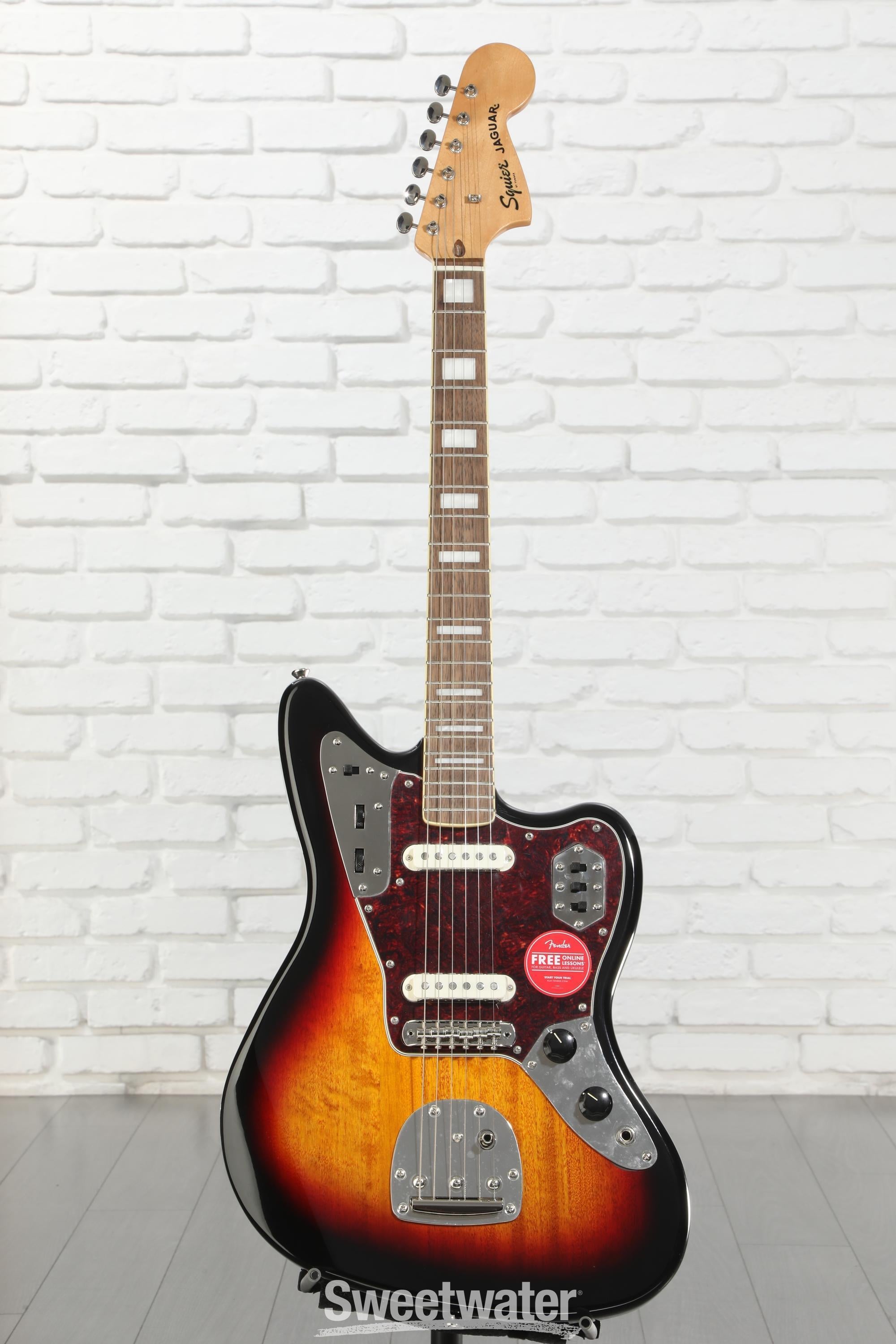 Squier Classic Vibe '70s Jaguar - 3-Tone Sunburst | Sweetwater