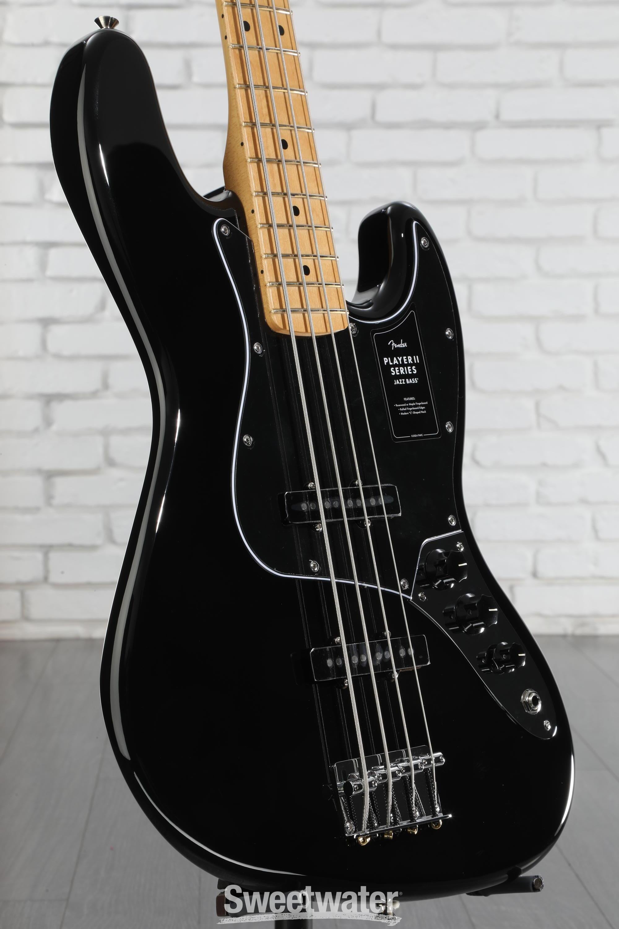 Fender Player II Jazz Bass - Black with Maple Fingerboard