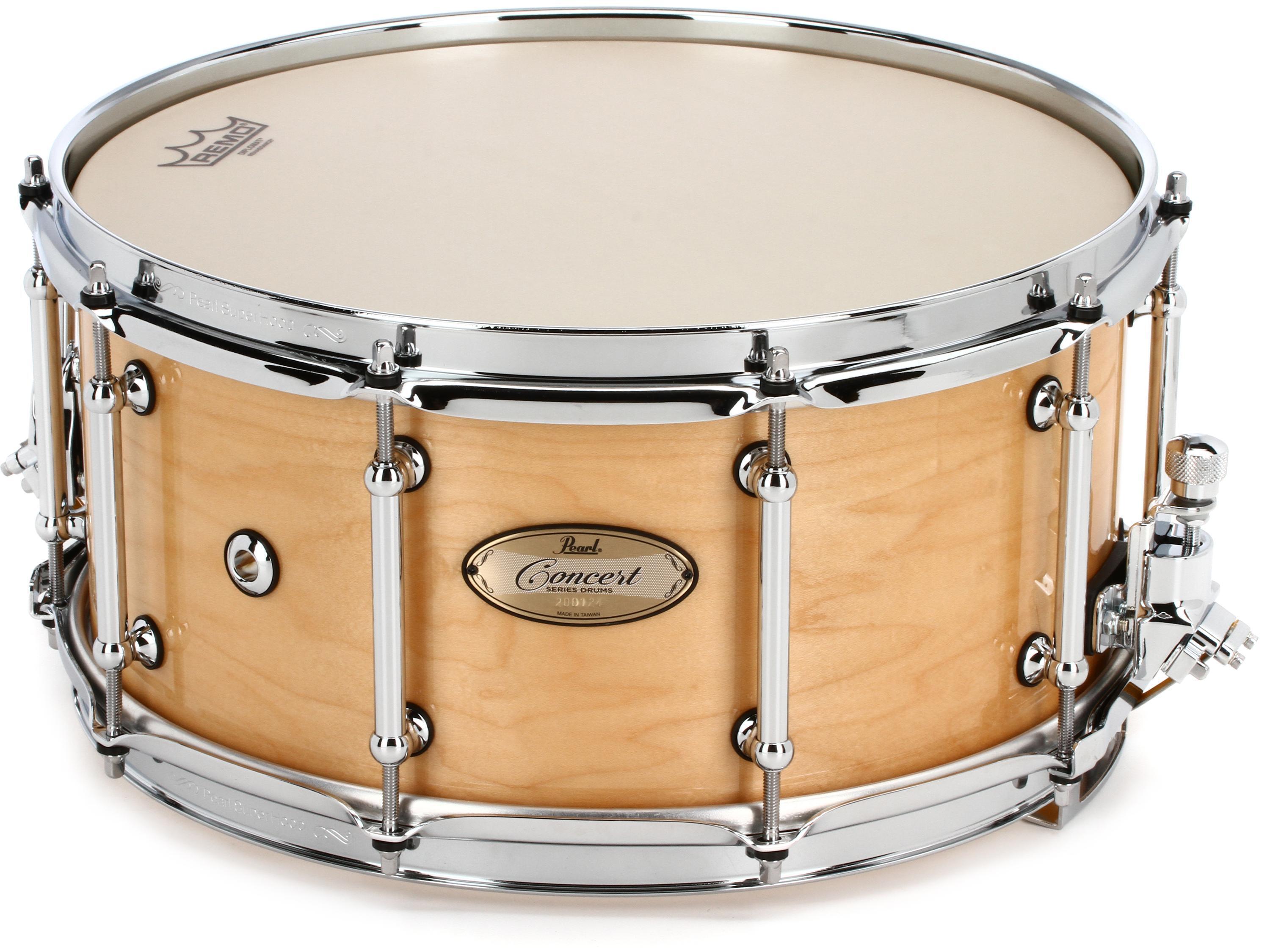 Pearl Concert Snare Drum - 6.5 inch x 14 inch - Natural Maple