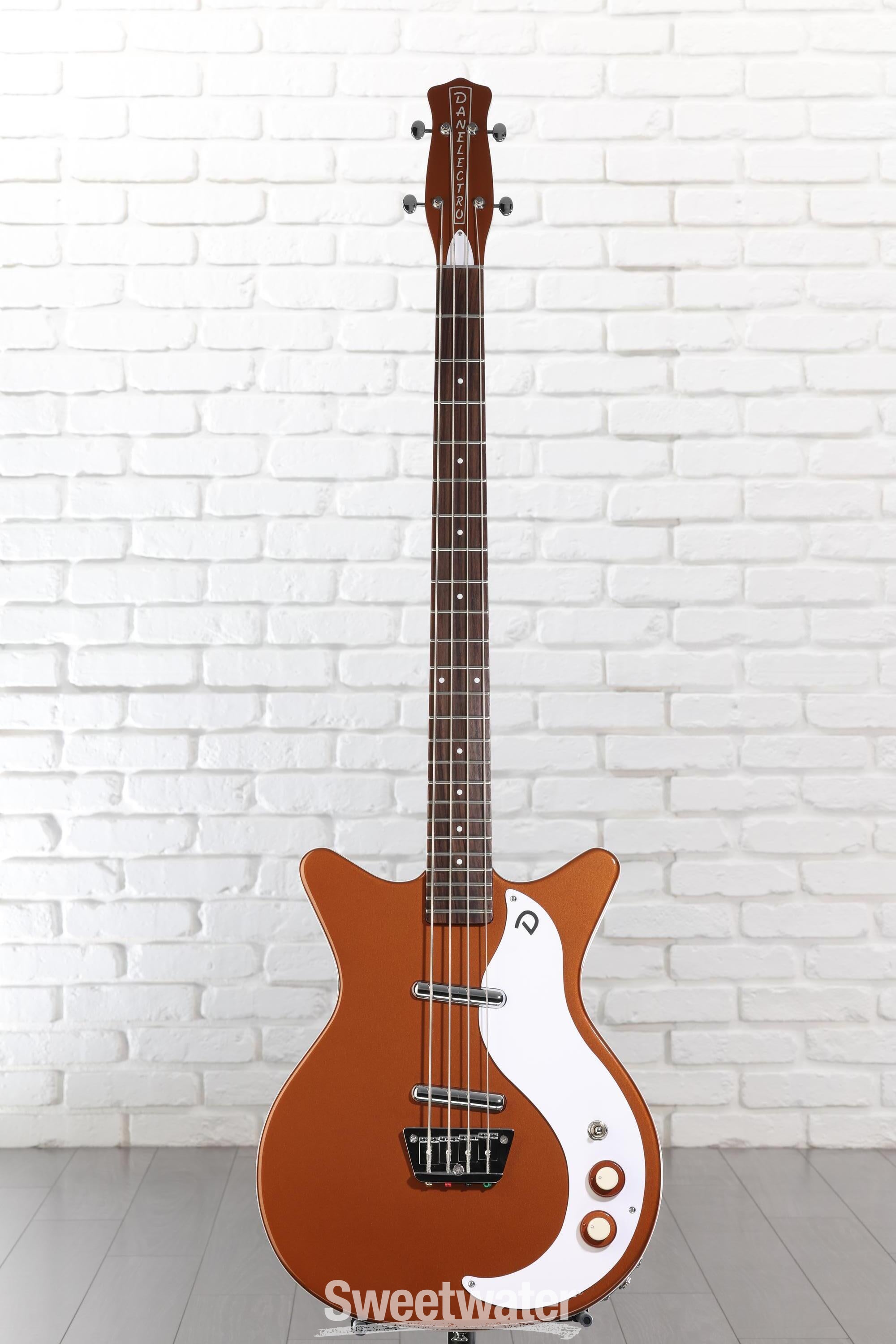 Danelectro '59DC Short Scale Bass Guitar - Copper | Sweetwater
