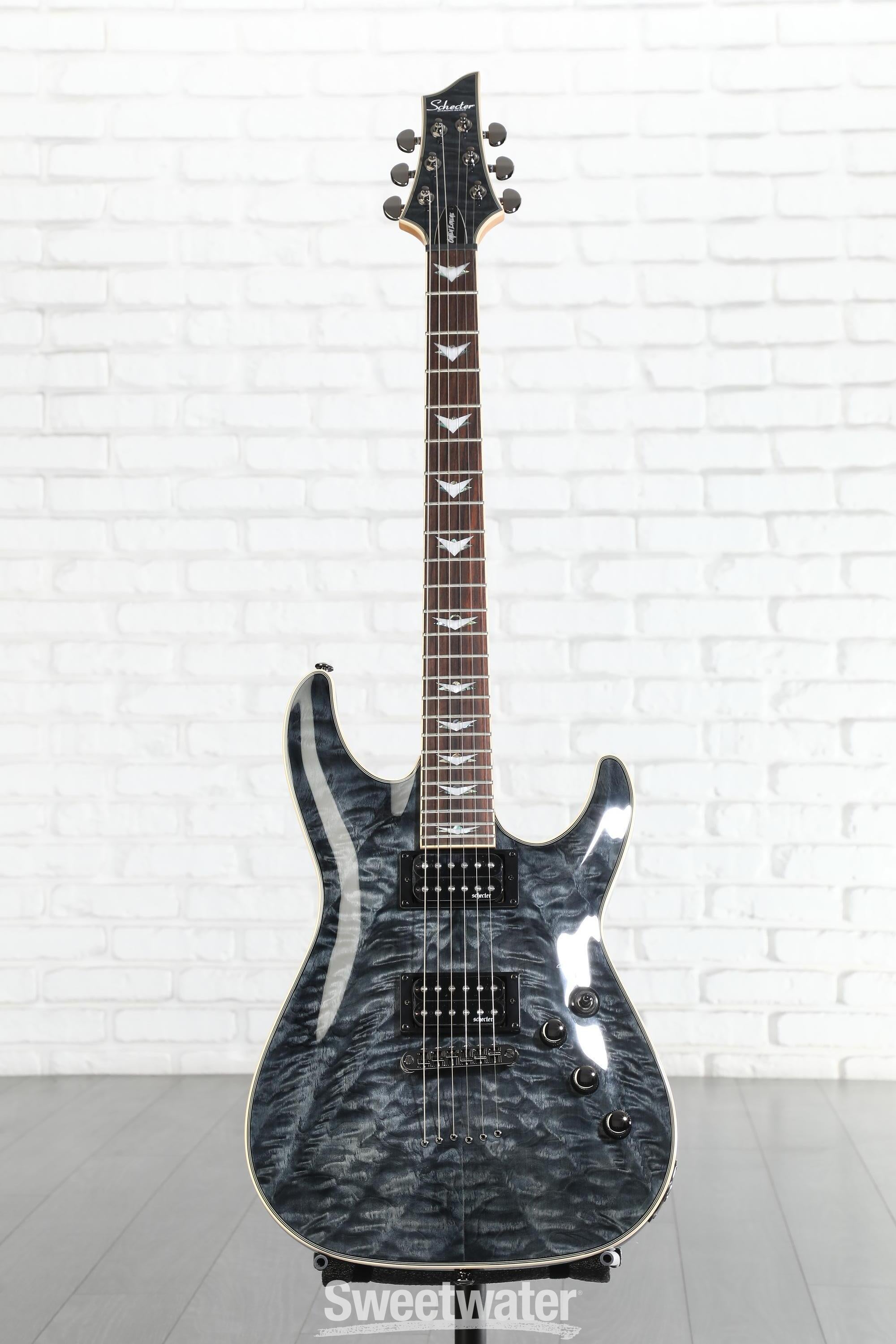 Schecter Omen Extreme-6 Electric Guitar - See-Thru Black | Sweetwater