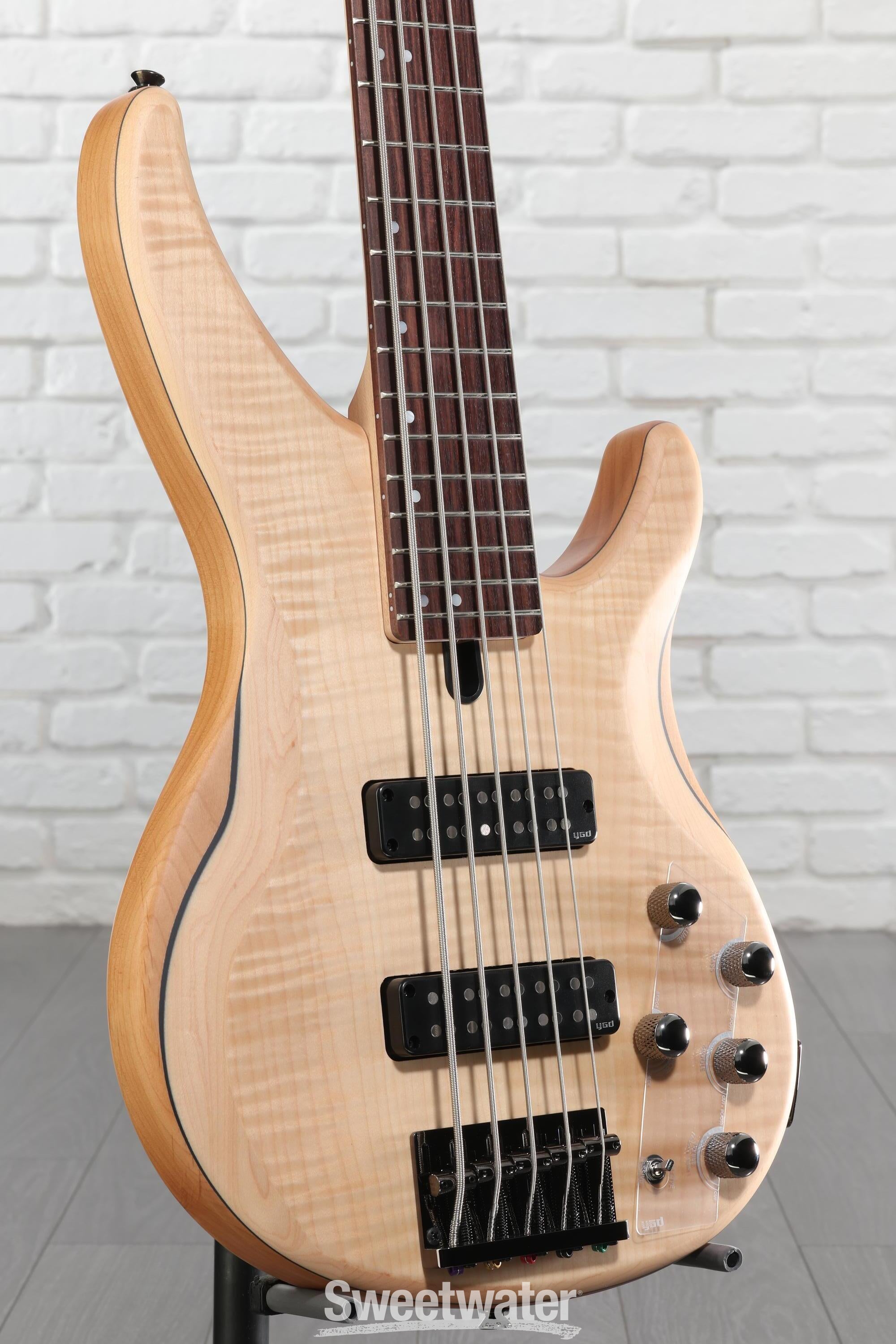 Yamaha TRBX605FM 5-string Bass Guitar - Natural Satin | Sweetwater