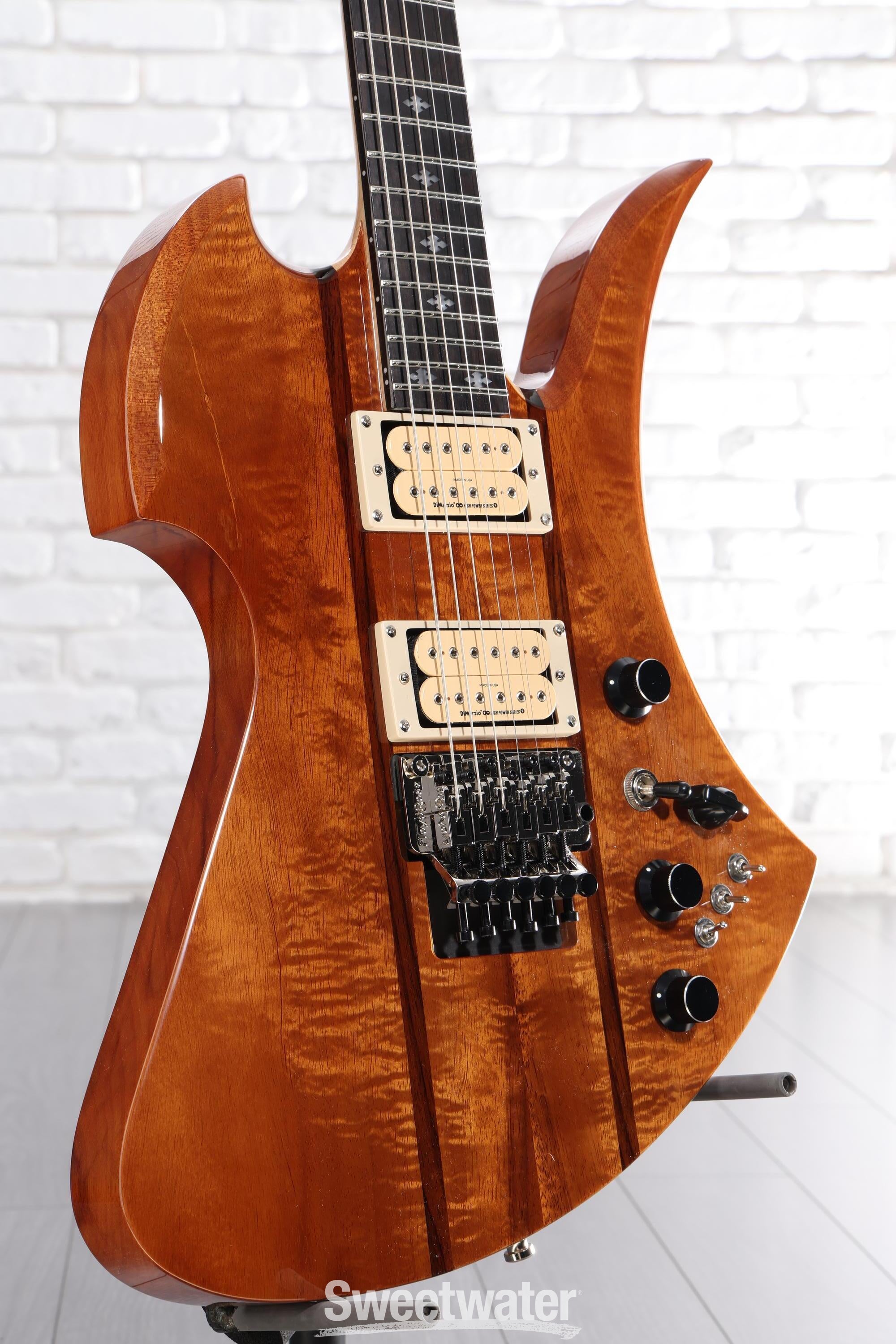 Photo of B.C. Rich Mockingbird Legacy ST with Floyd Rose Electric Guitar - Natural Koa