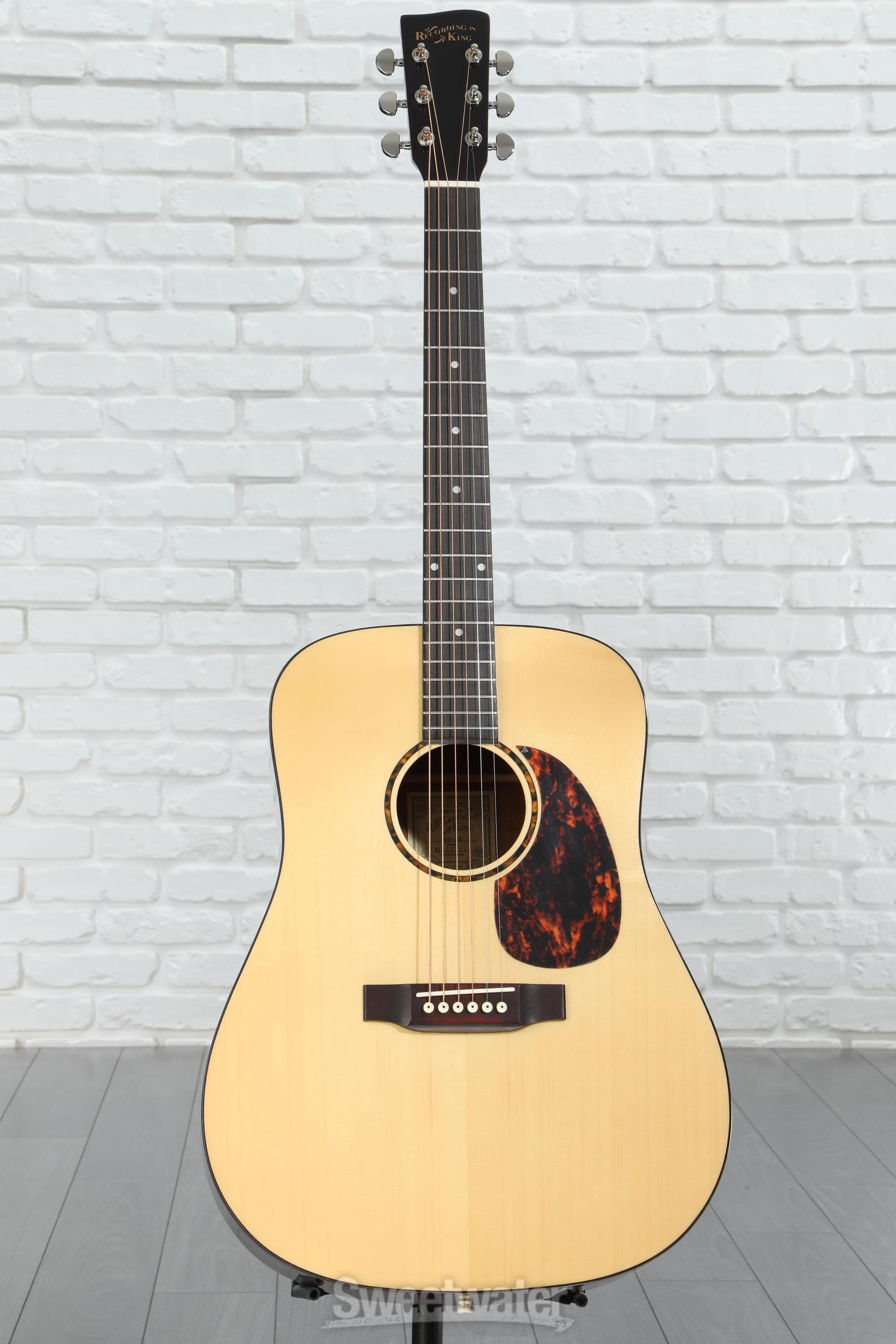 送料無料 ギフト Recording King RD-G6 Dreadnought Acoustic Guitar - Natural ギター